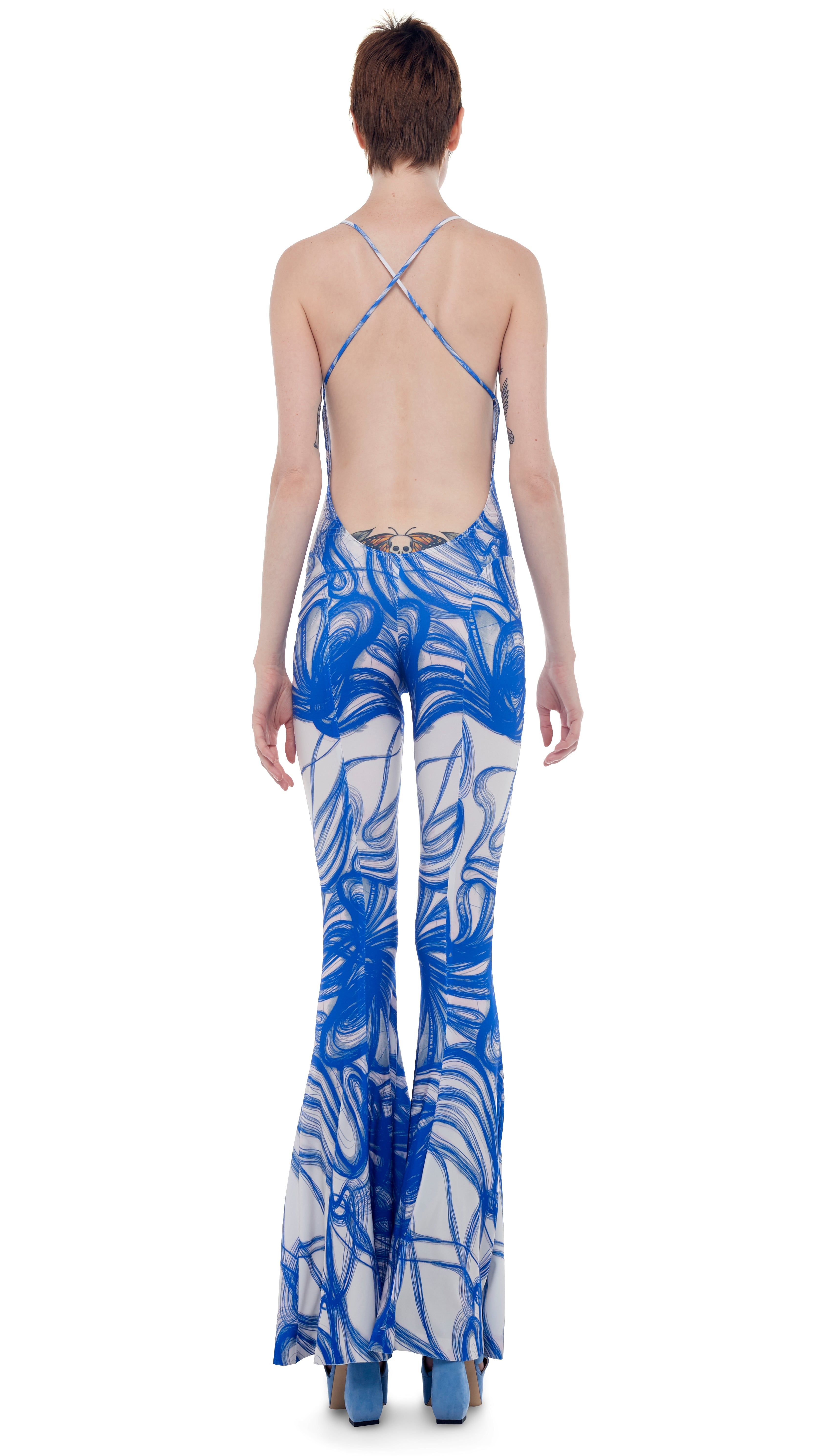 LOW BACK FISHTAIL JUMPSUIT sold by Norma Kamali product image thumbnail 3