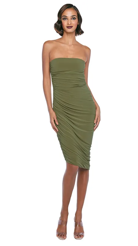 STRAPLESS DIANA DRESS TO KNEE sold by Norma Kamali