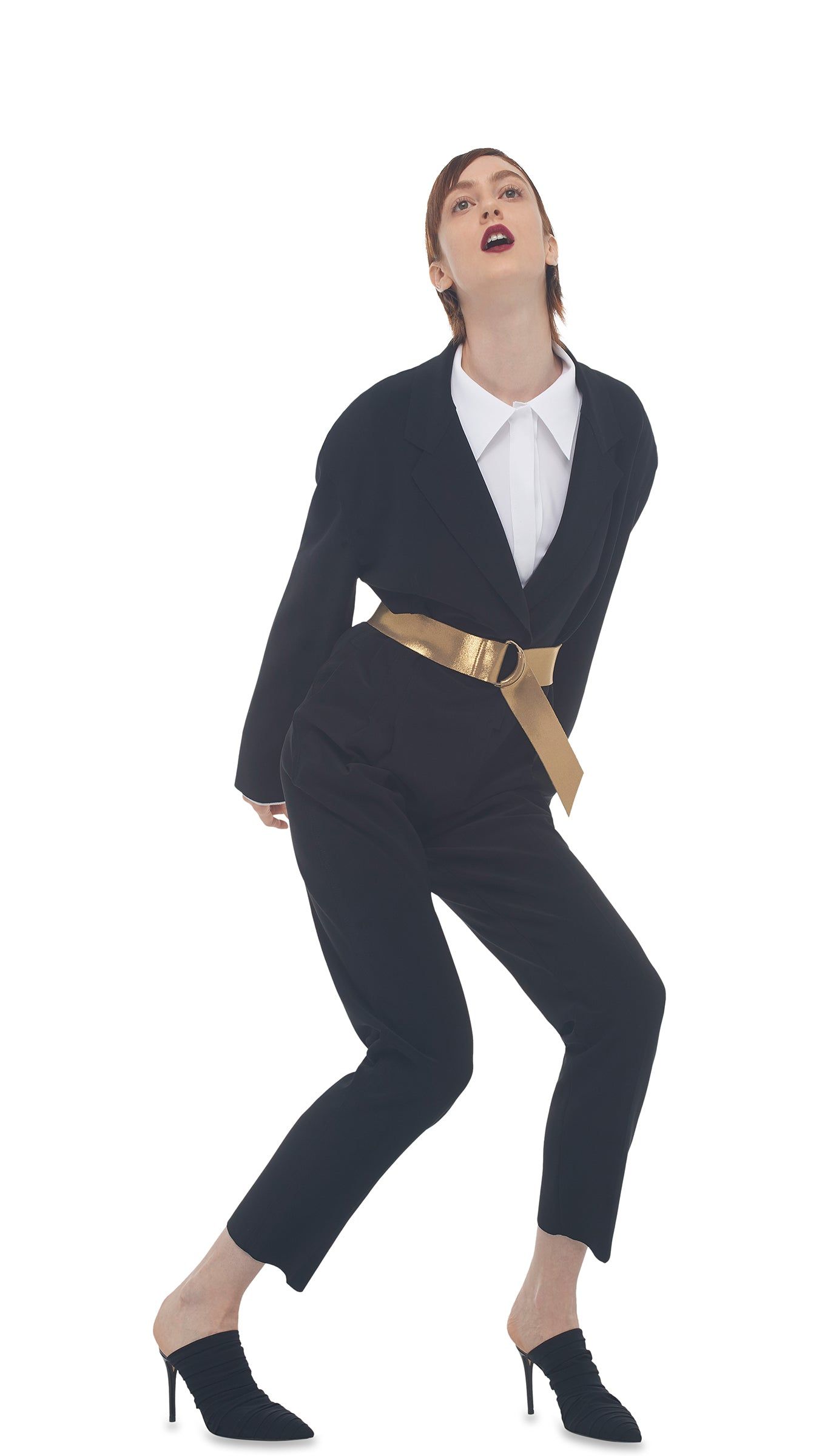 SINGLE BREASTED JUMPSUIT sold by Norma Kamali product image thumbnail 6