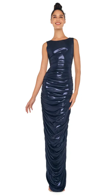 SLEEVELESS SIDE SHIRRED GOWN sold by Norma Kamali