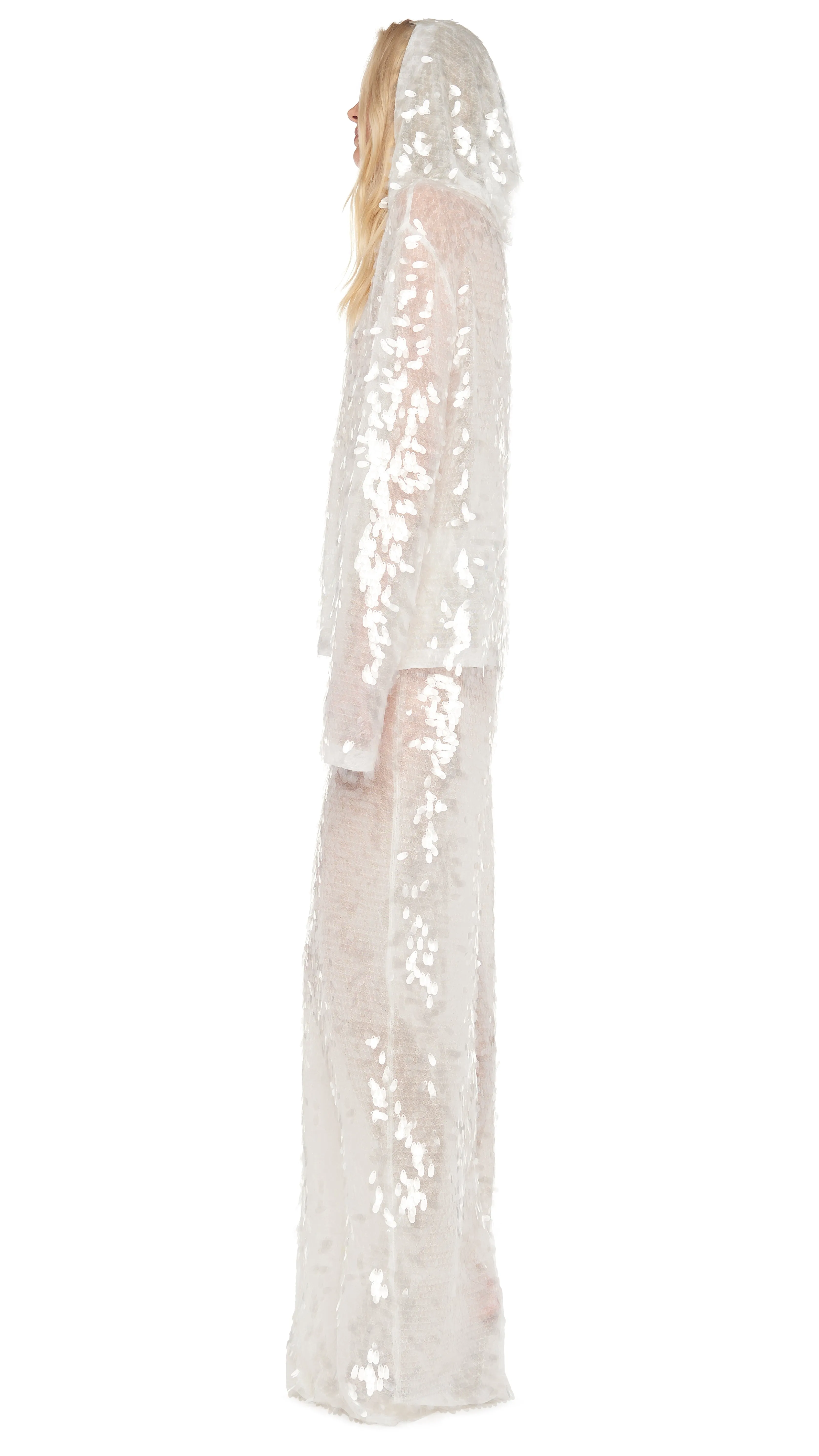 BF LONG SLEEVE HOODED TOP sold by Norma Kamali product image thumbnail 2