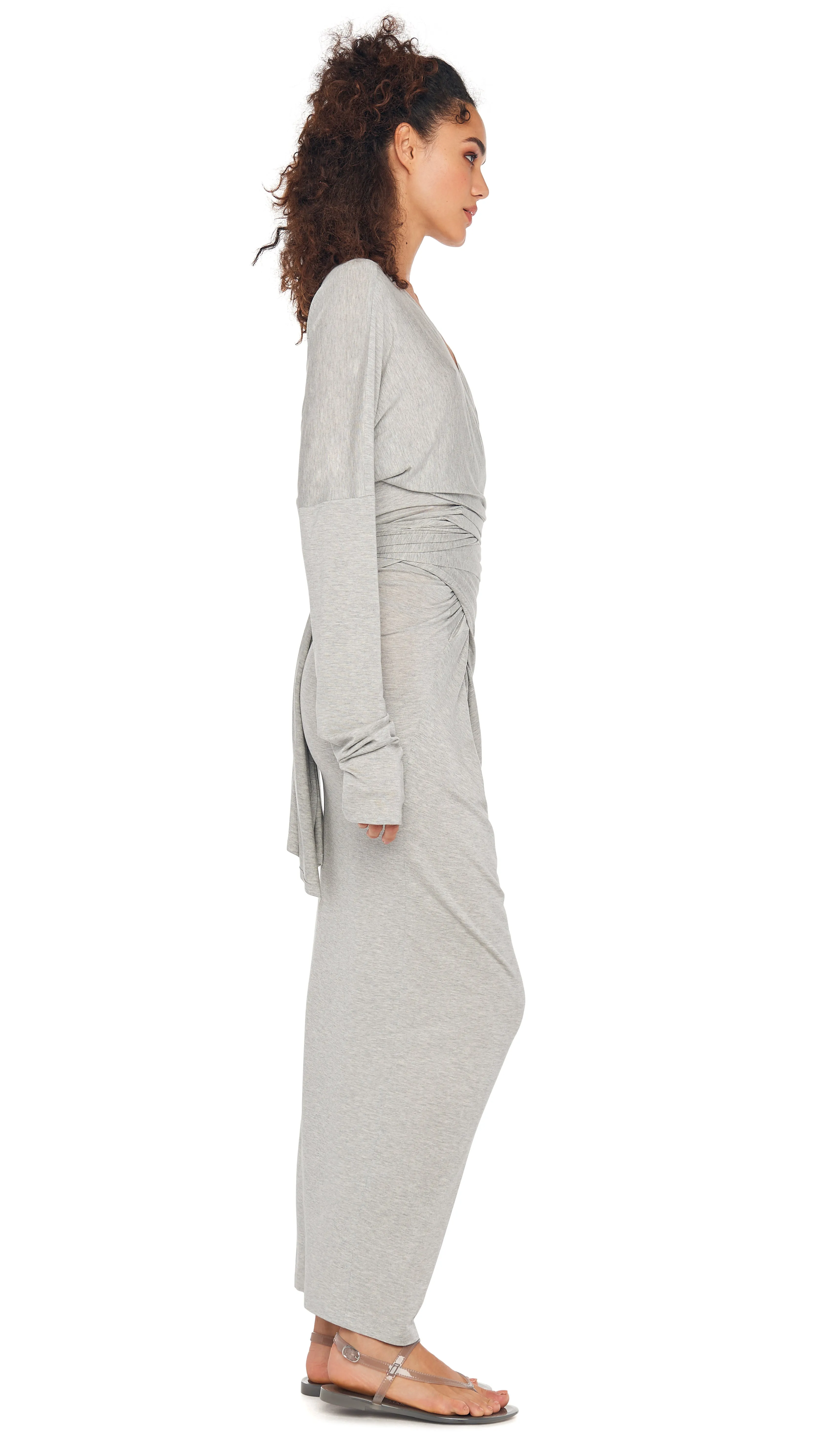 LONG SLEEVE DOLMAN WRAP TOP sold by Norma Kamali product image thumbnail 4