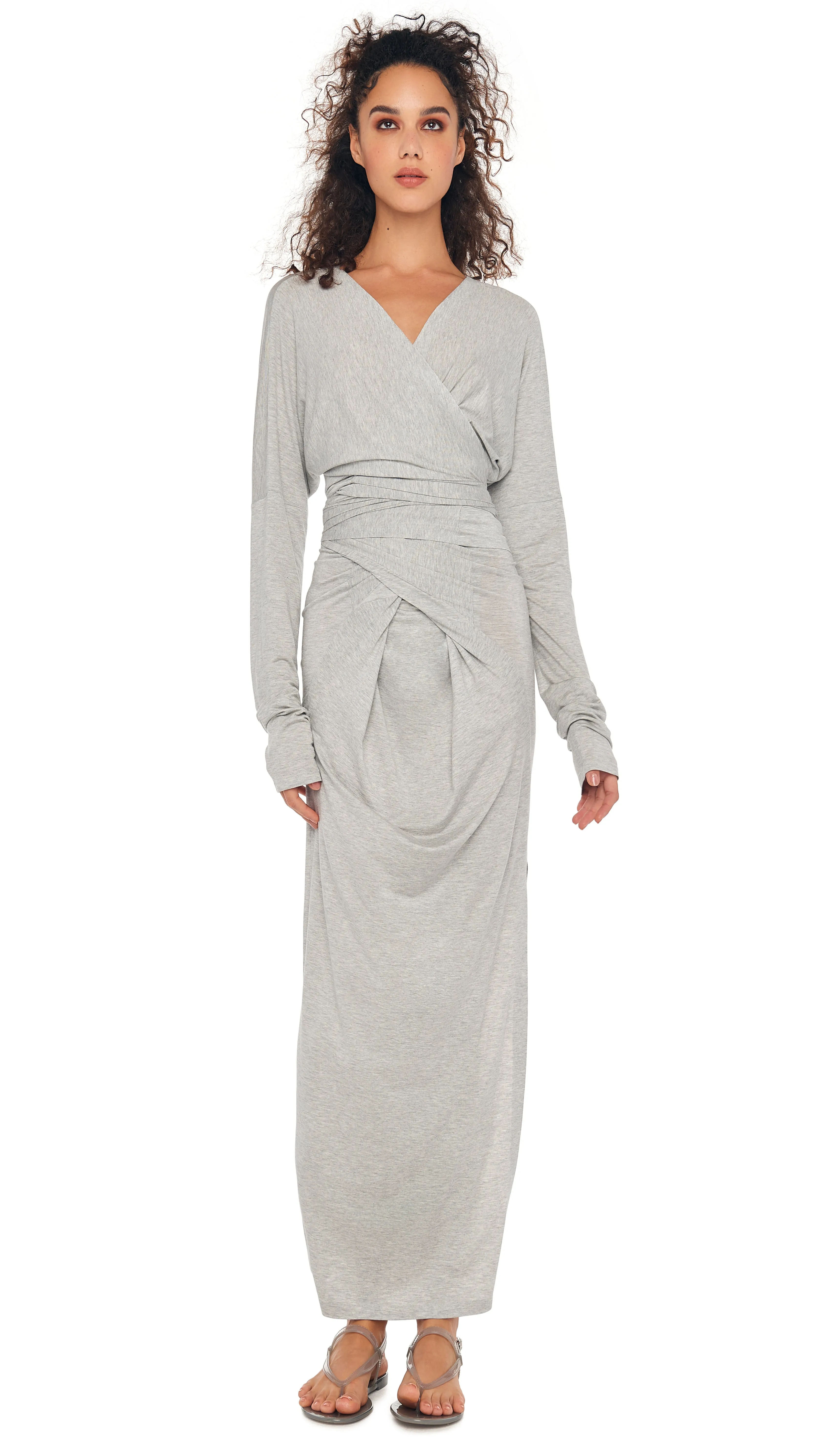 LONG SLEEVE DOLMAN WRAP TOP sold by Norma Kamali