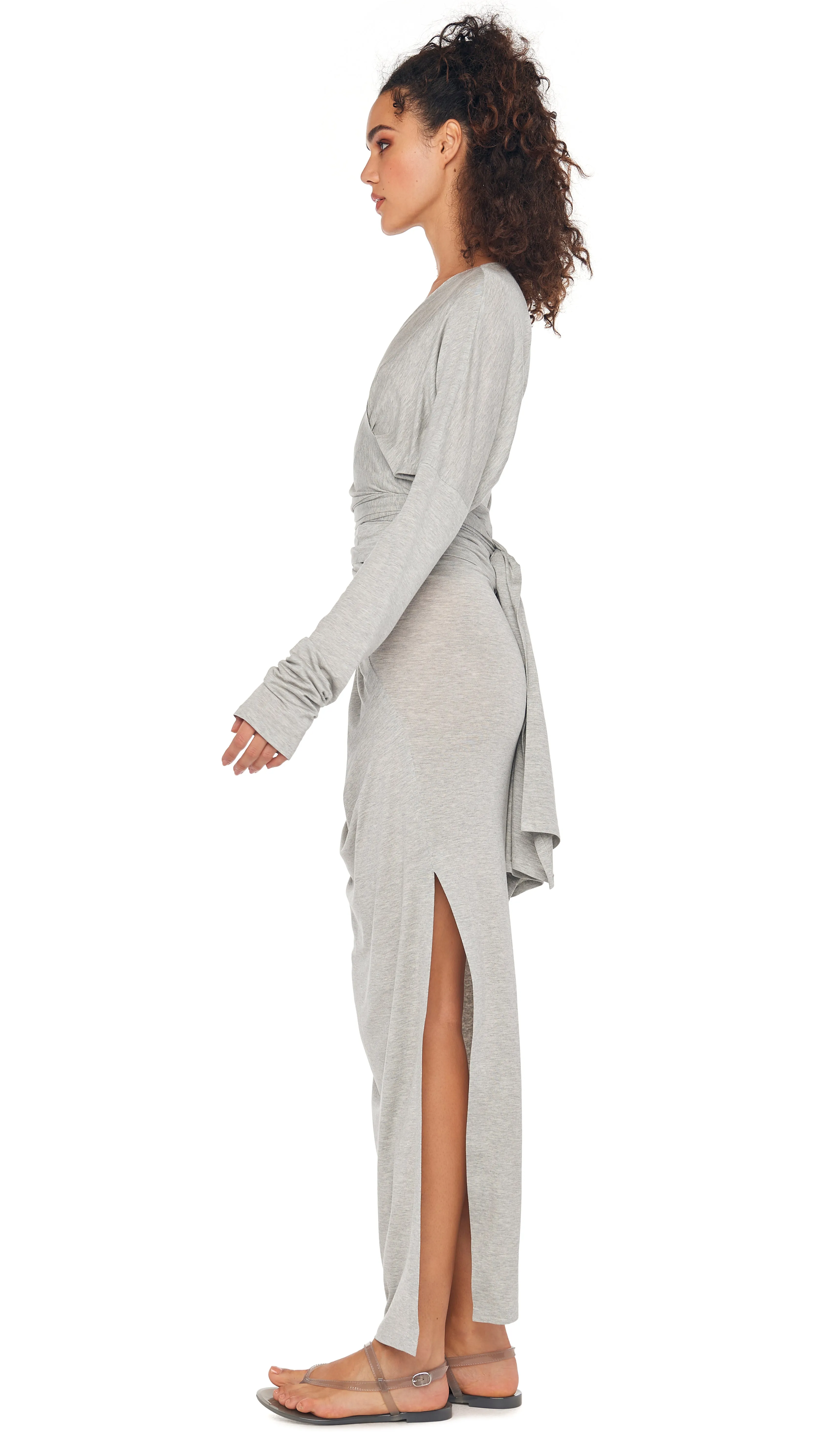 LONG SLEEVE DOLMAN WRAP TOP sold by Norma Kamali product image thumbnail 2