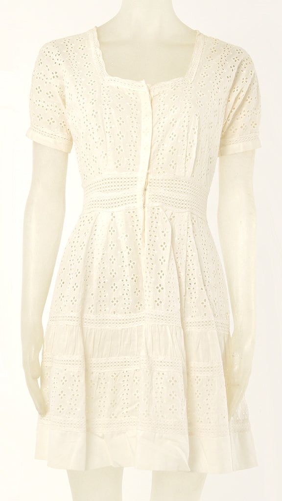 EYELET DRESS sold by Norma Kamali
