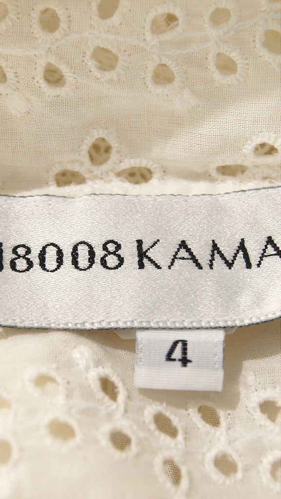 EYELET DRESS sold by Norma Kamali product image thumbnail 3