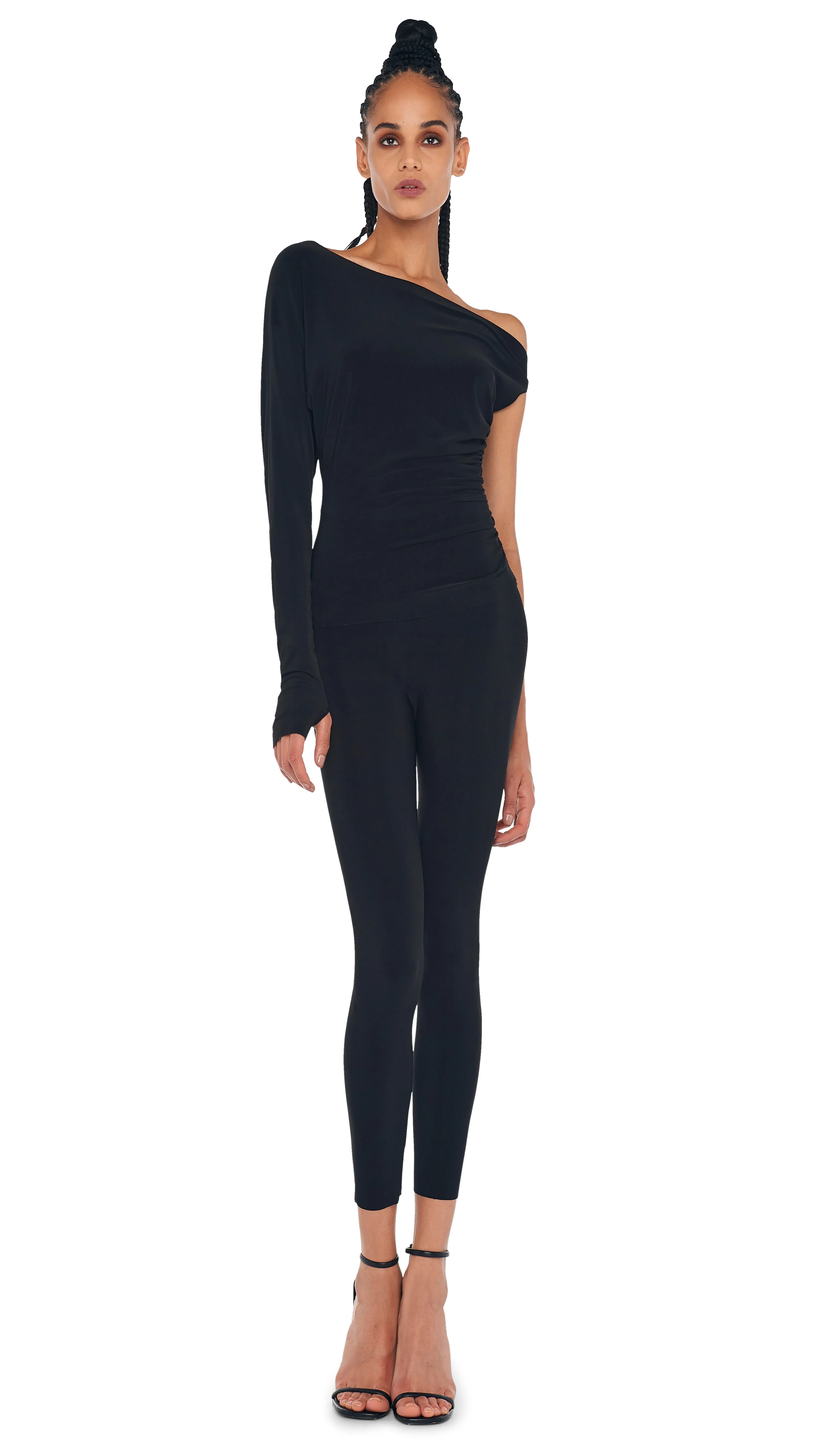 ONE SLEEVE DROP SHOULDER TOP sold by Norma Kamali