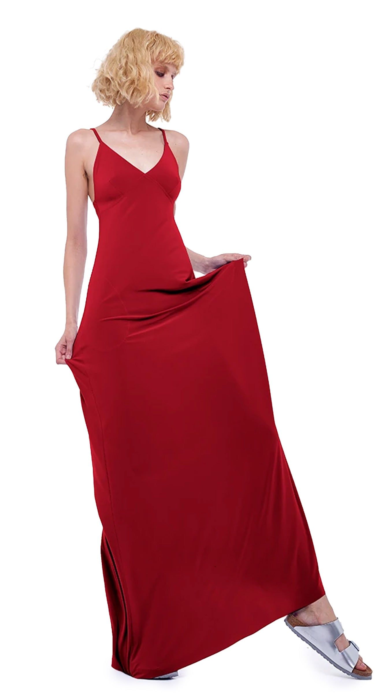 SLIP A LINE LONG DRESS sold by Norma Kamali