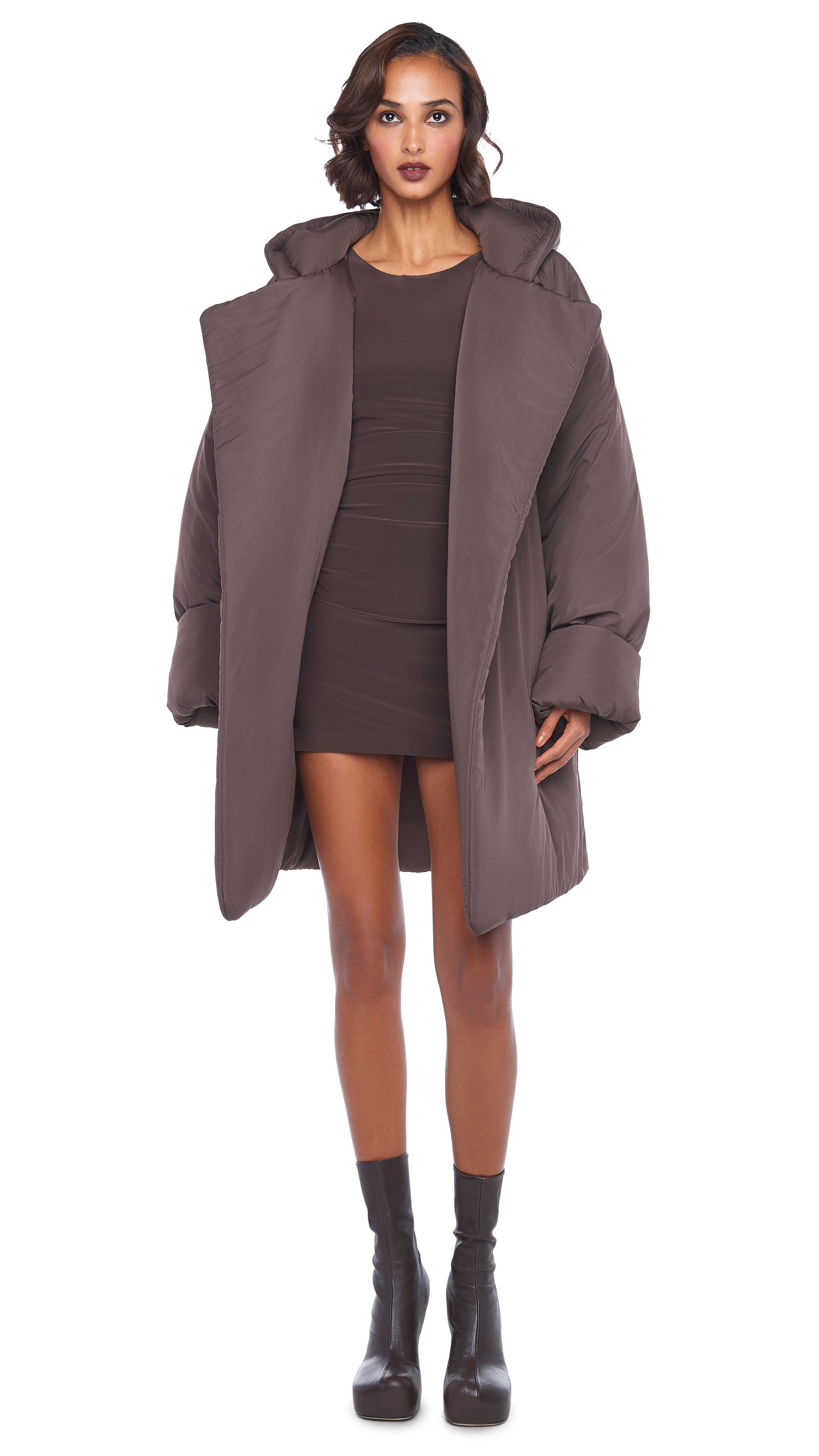 HOODED SLEEPING BAG CAR COAT sold by Norma Kamali