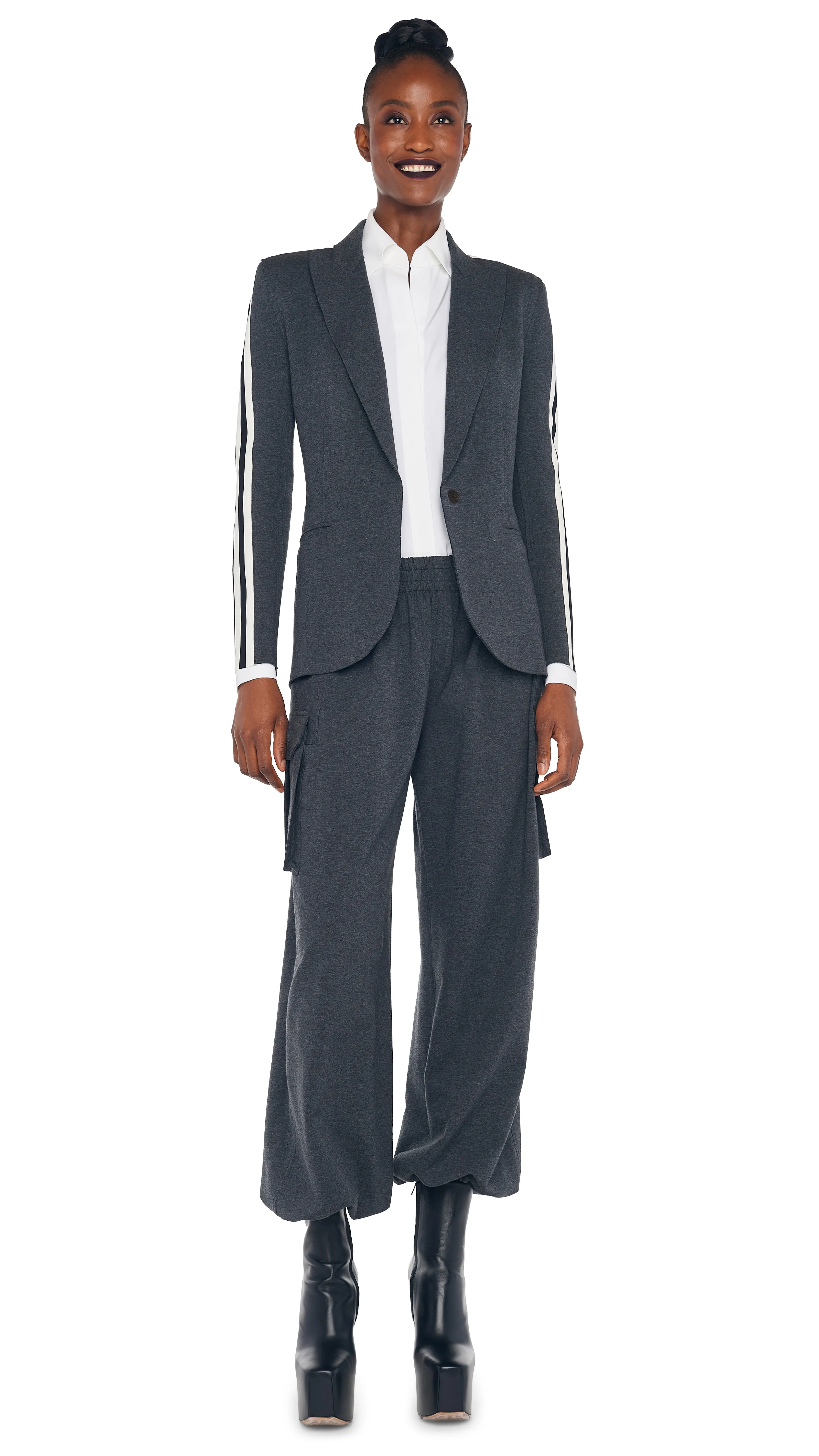 OVERSIZED BF CARGO SWEATPANT sold by Norma Kamali product image thumbnail 4