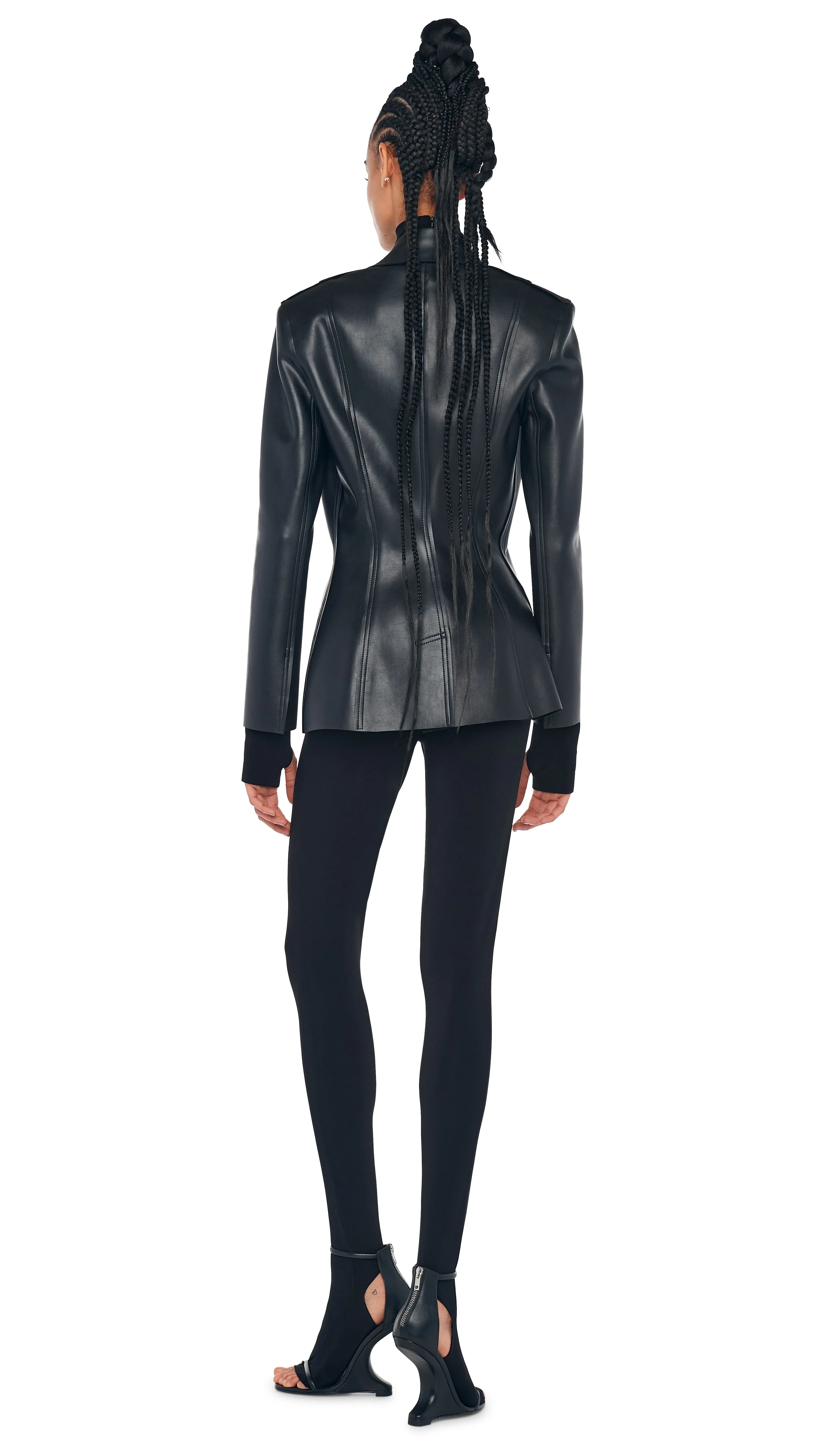 SINGLE BREASTED BOY FIT JACKET sold by Norma Kamali product image thumbnail 3