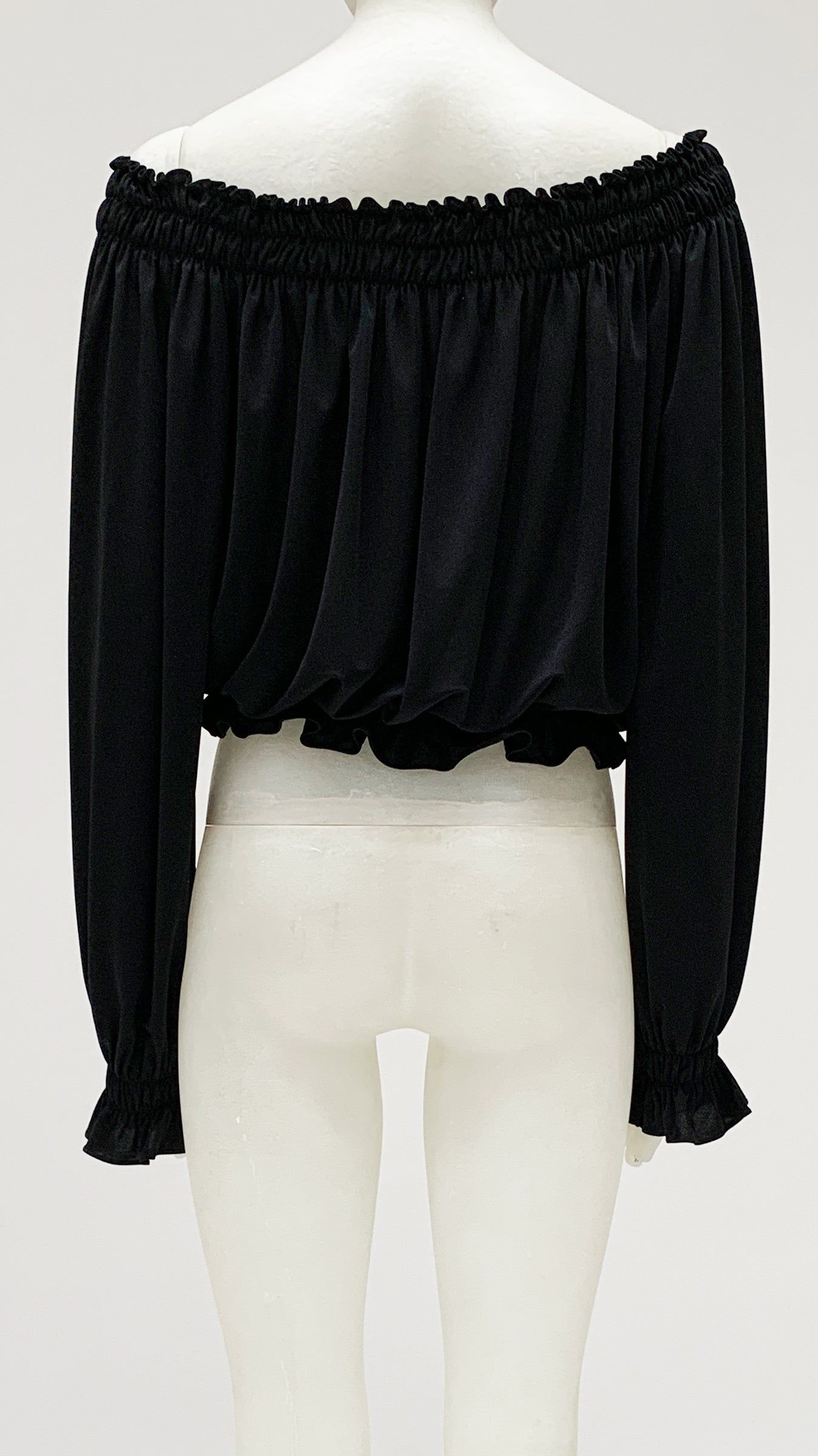 CROPPED PEASANT TOP sold by Norma Kamali product image thumbnail 3