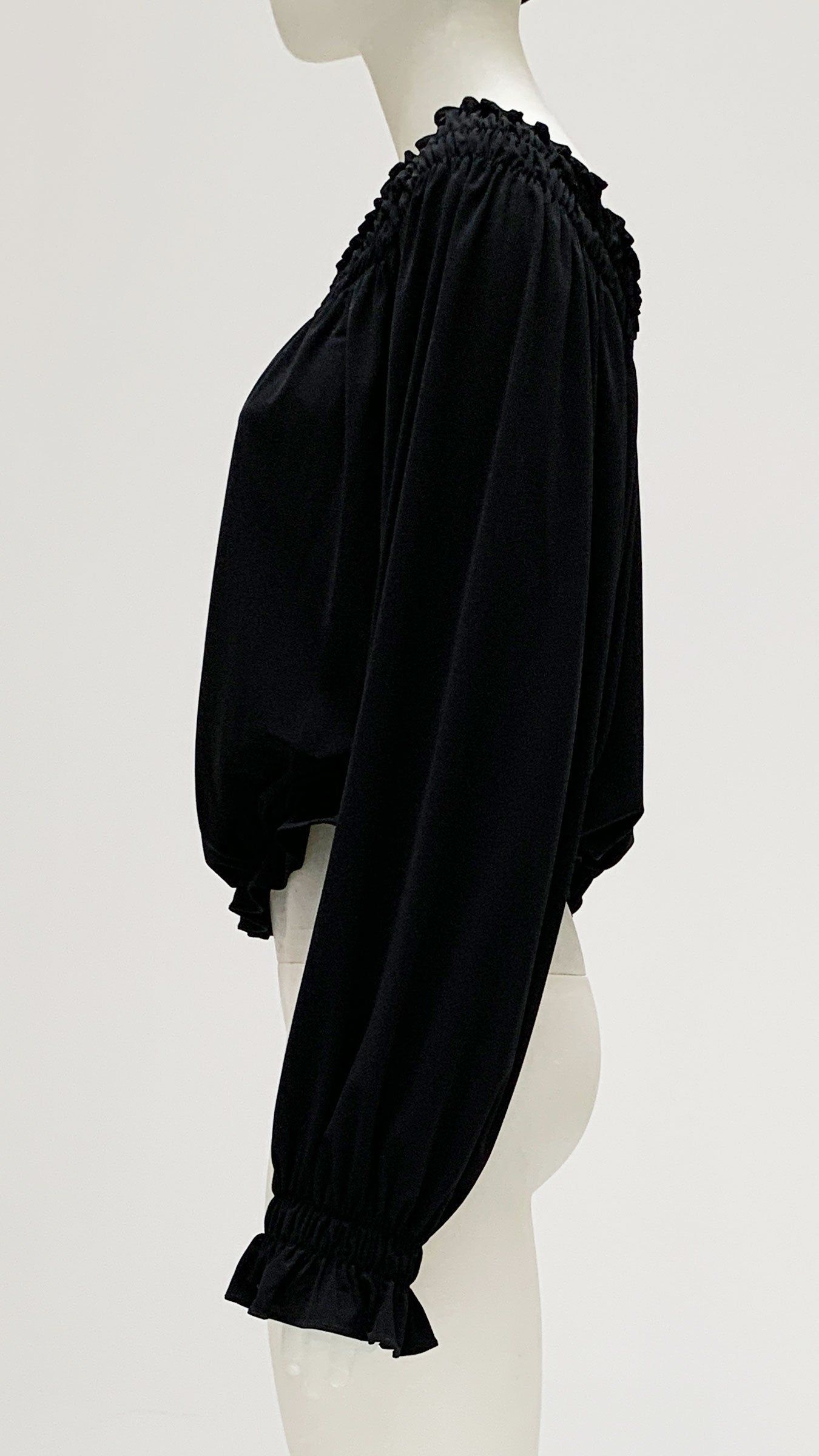 CROPPED PEASANT TOP sold by Norma Kamali product image thumbnail 2