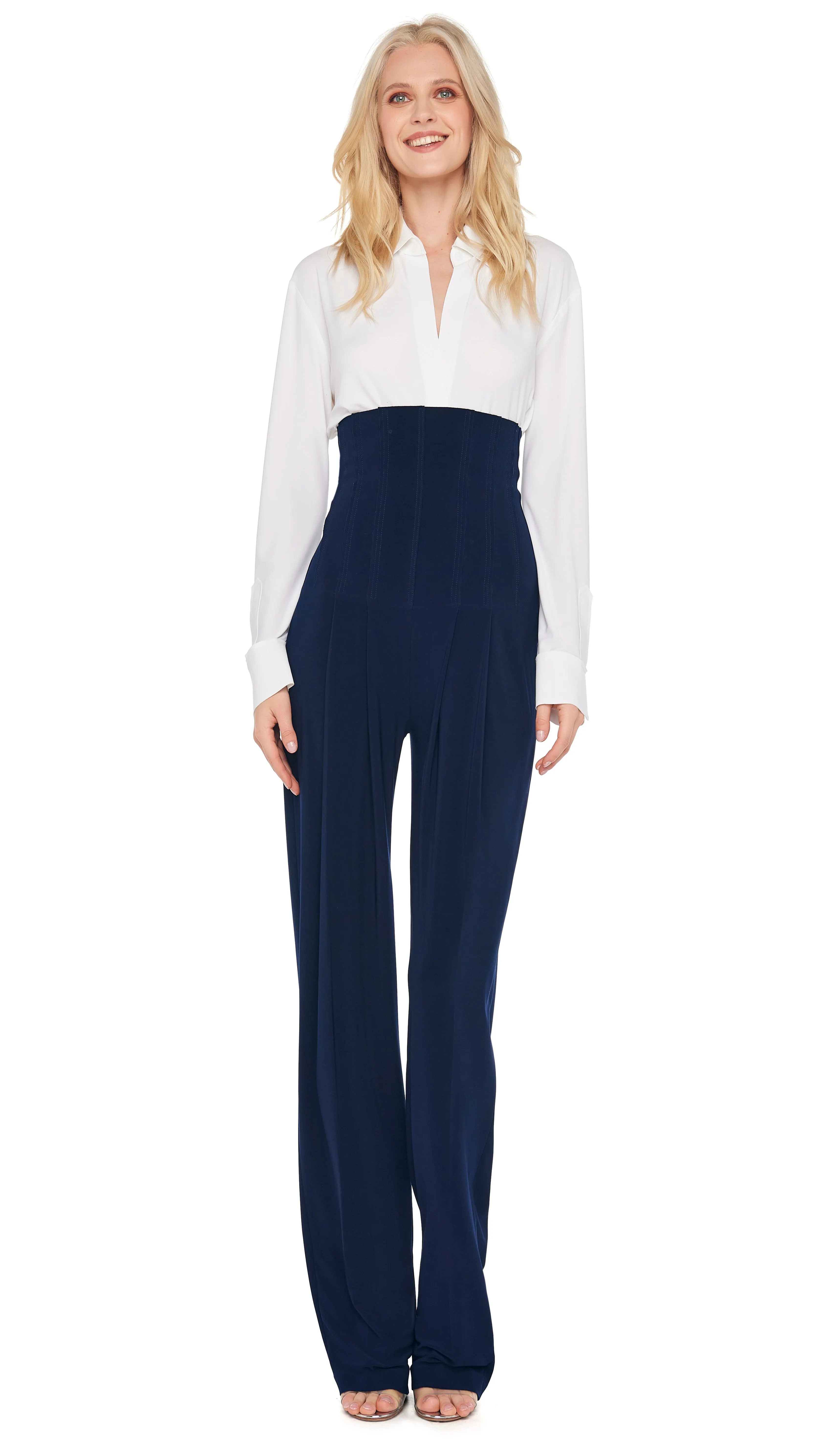 HIGH WAIST TAILORED PLEAT PANT sold by Norma Kamali