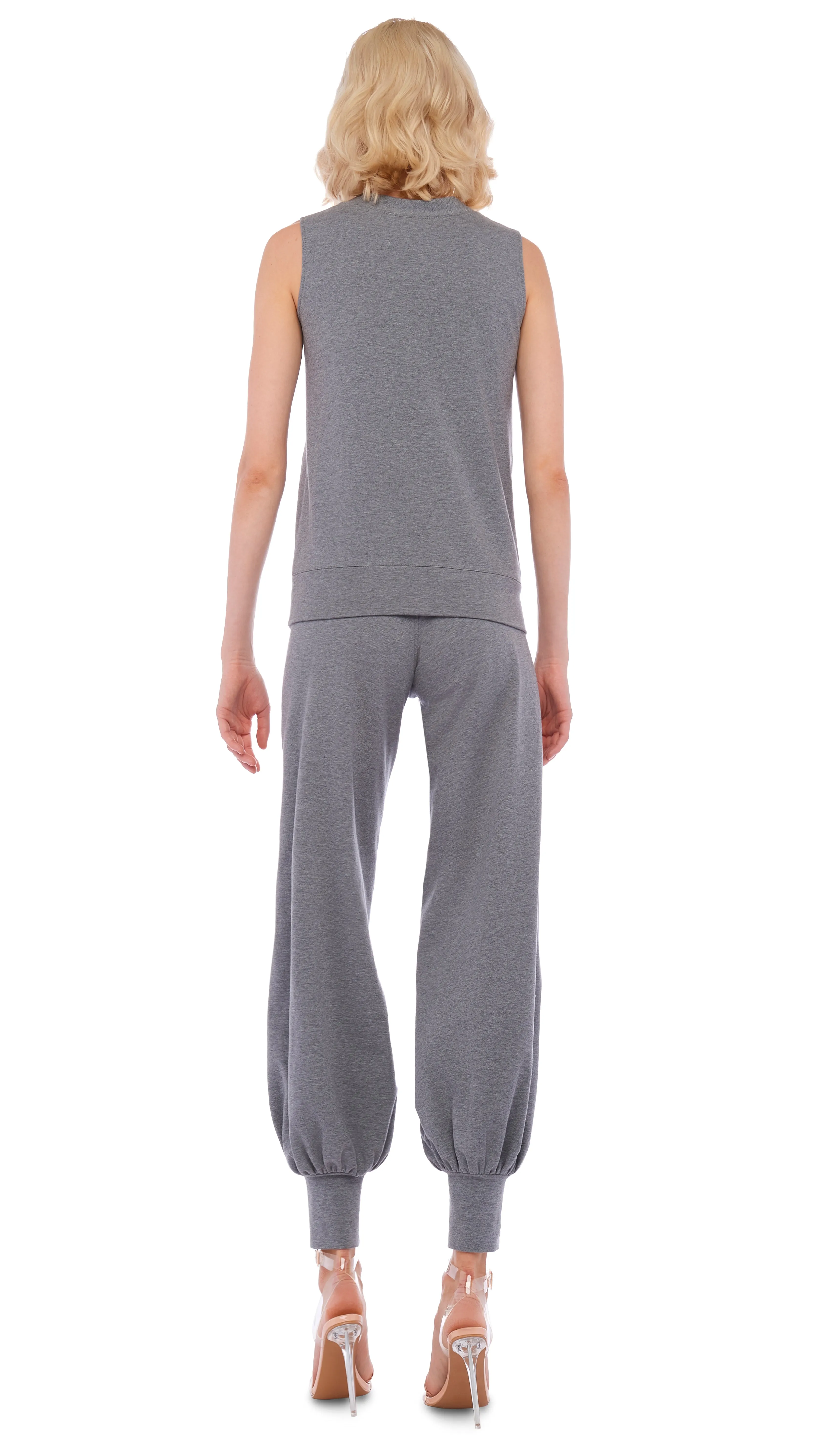 SLEEVELESS TAILORED TERRY TOP sold by Norma Kamali product image thumbnail 3