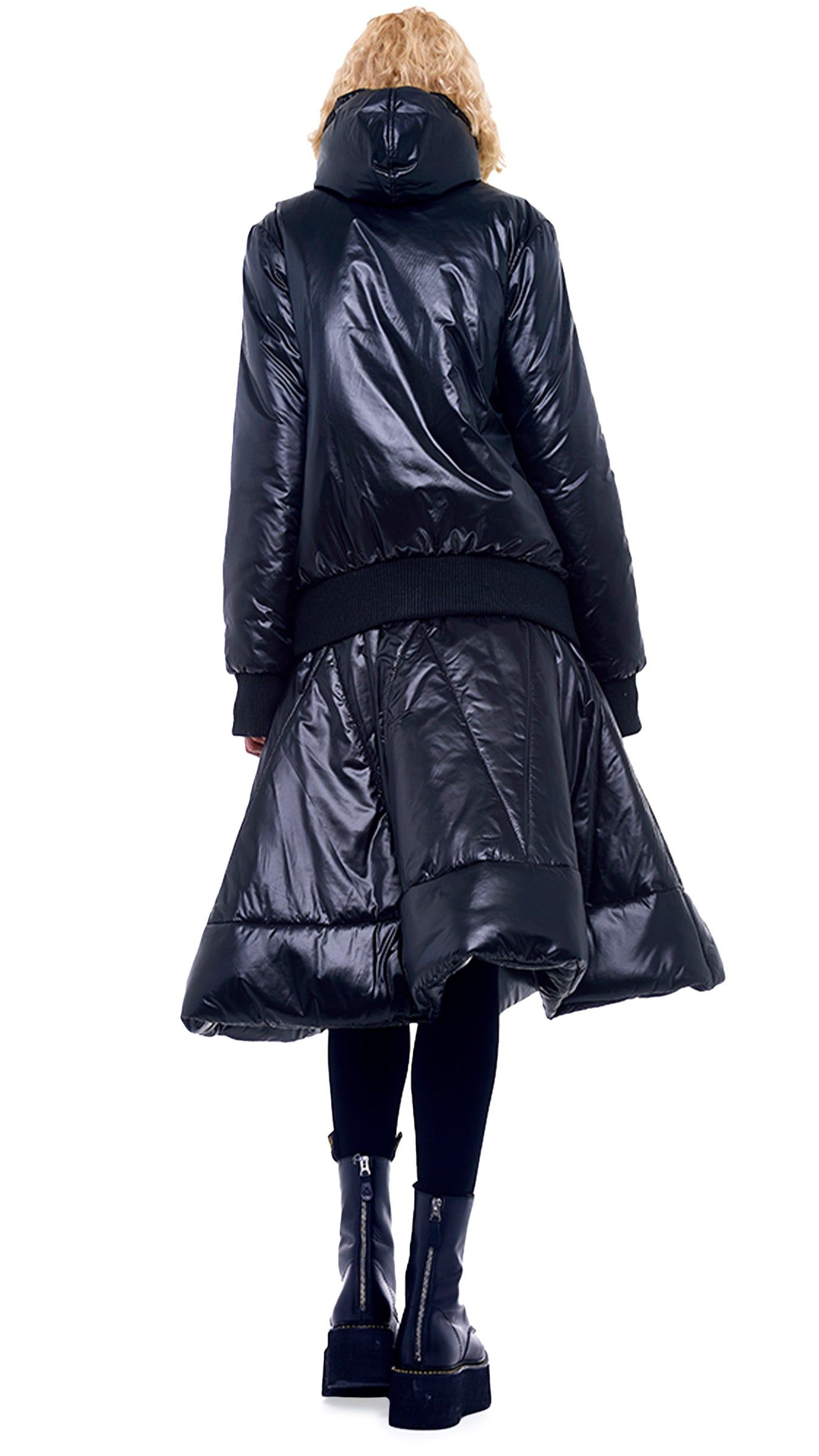 HOODED BOMBER JACKET sold by Norma Kamali product image thumbnail 3