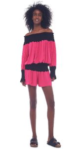 SPLICED PEASANT JUMPSHORT sold by Norma Kamali