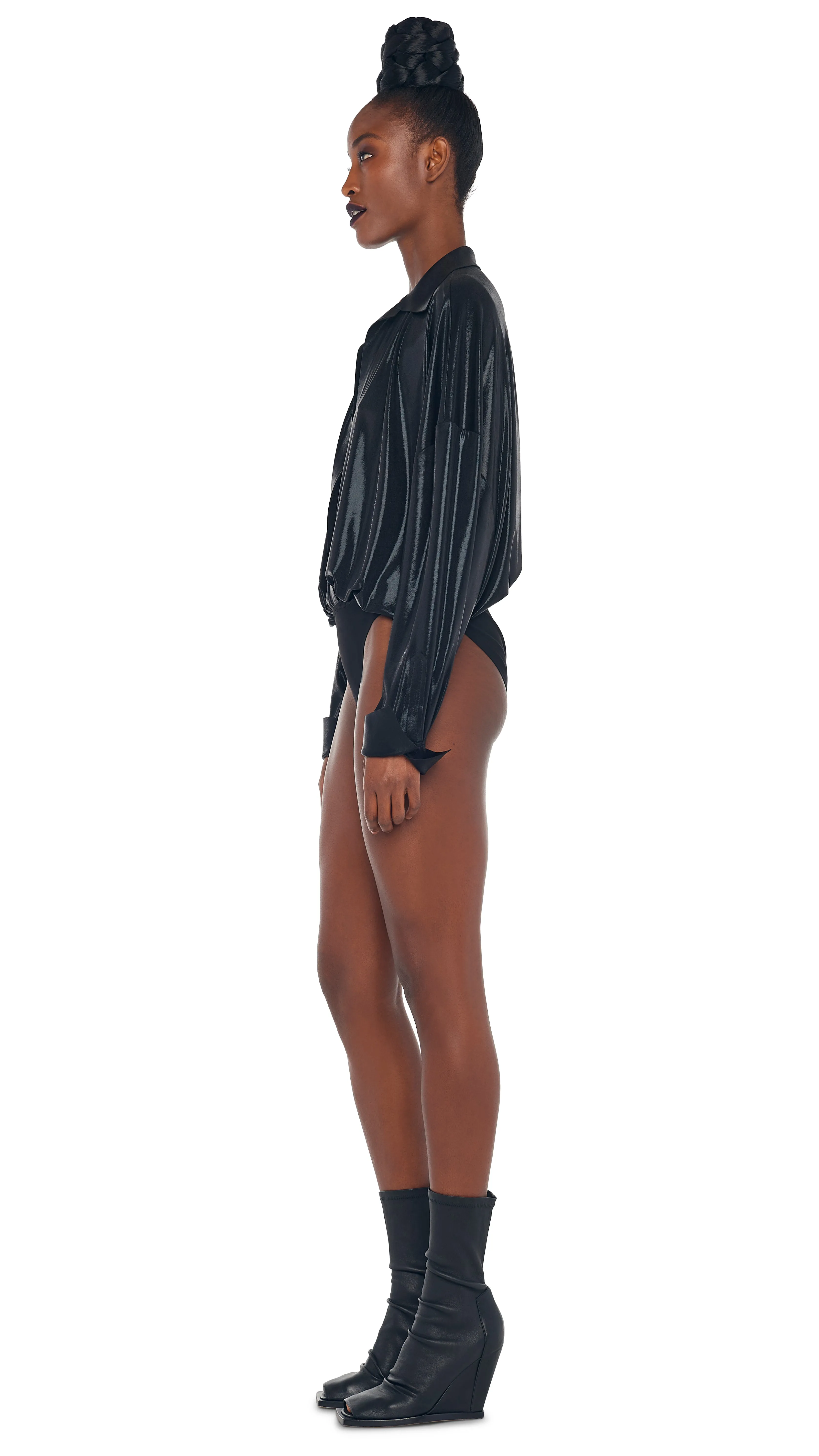 SUPER OS BF NK SHIRT BODYSUIT sold by Norma Kamali product image thumbnail 2