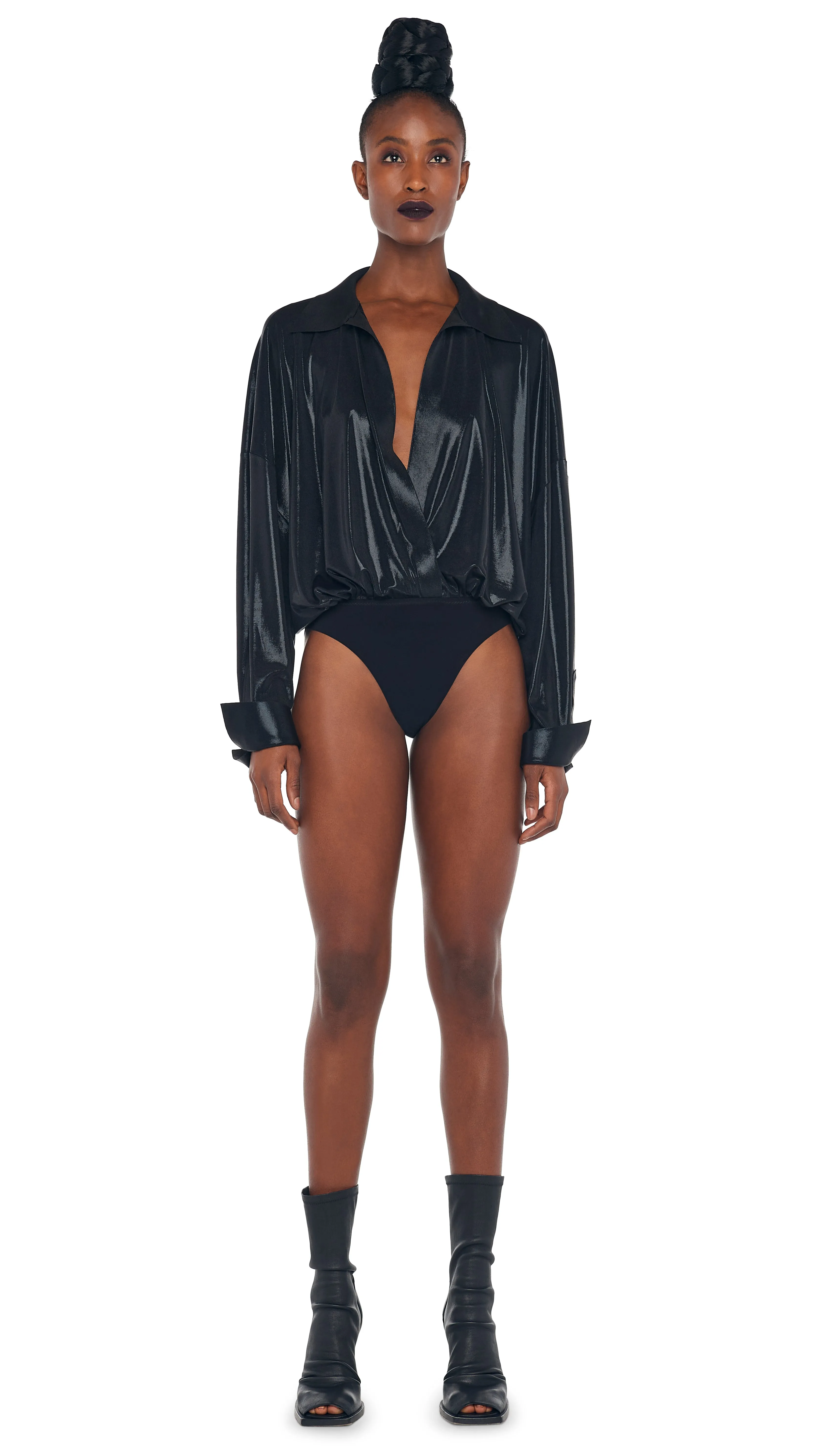 SUPER OS BF NK SHIRT BODYSUIT sold by Norma Kamali