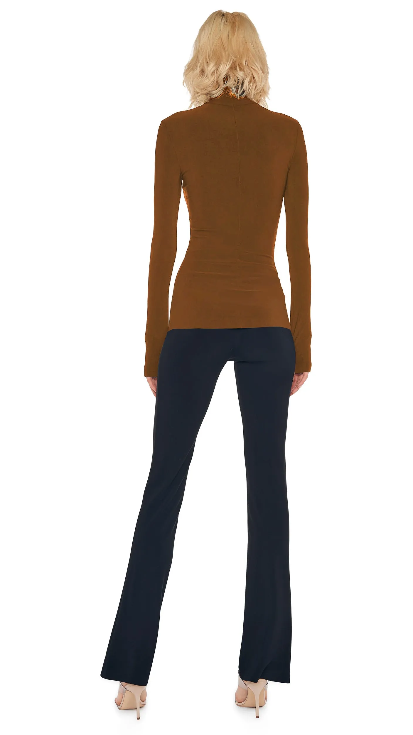 LONG SLEEVE TURTLE TOP sold by Norma Kamali product image thumbnail 3