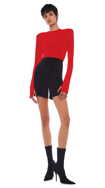 SHOULDER PAD CREW TOP sold by Norma Kamali