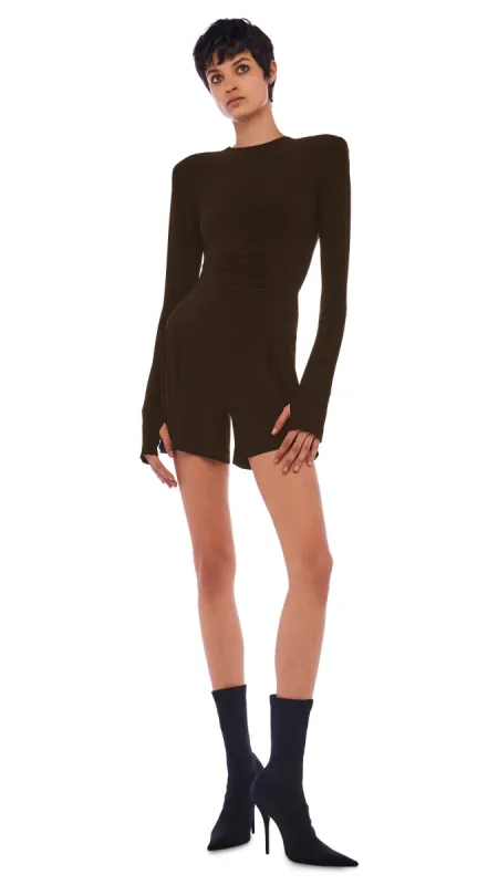 SHOULDER PAD CREW TOP sold by Norma Kamali