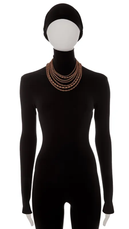 MULTI TIERED CHAIN NECKLACE sold by Norma Kamali