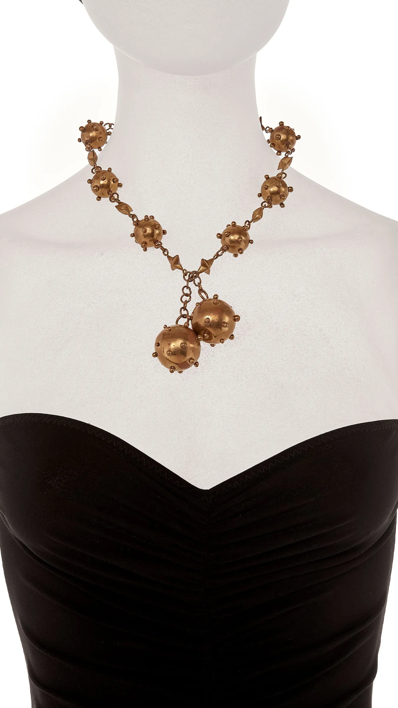 SPIKE NECKLACE AND BOW SPIKE BANGLE sold by Norma Kamali product image thumbnail 2