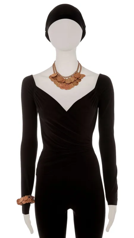 COIN LAYERED NECKLACE AND BRACELET SET sold by Norma Kamali