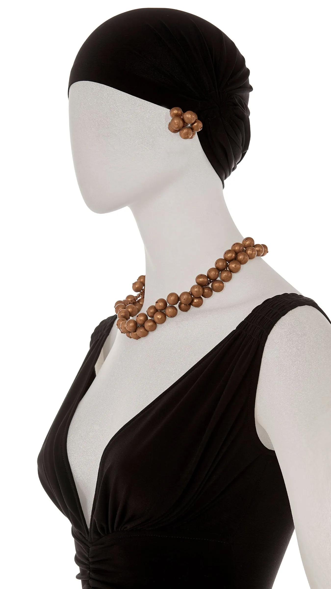 BALL EARRING AND NECKLACE SET sold by Norma Kamali product image thumbnail 3