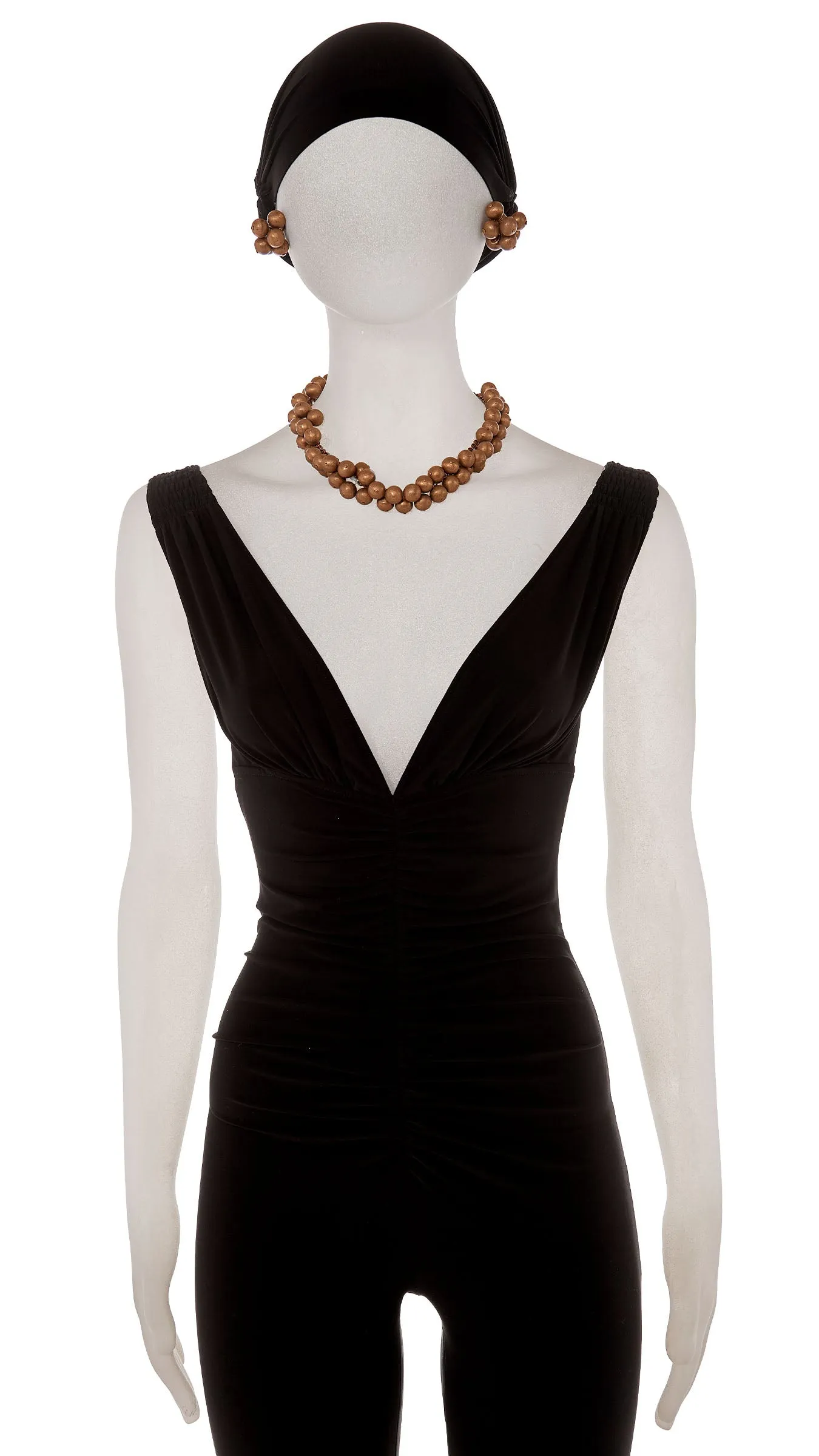 BALL EARRING AND NECKLACE SET sold by Norma Kamali