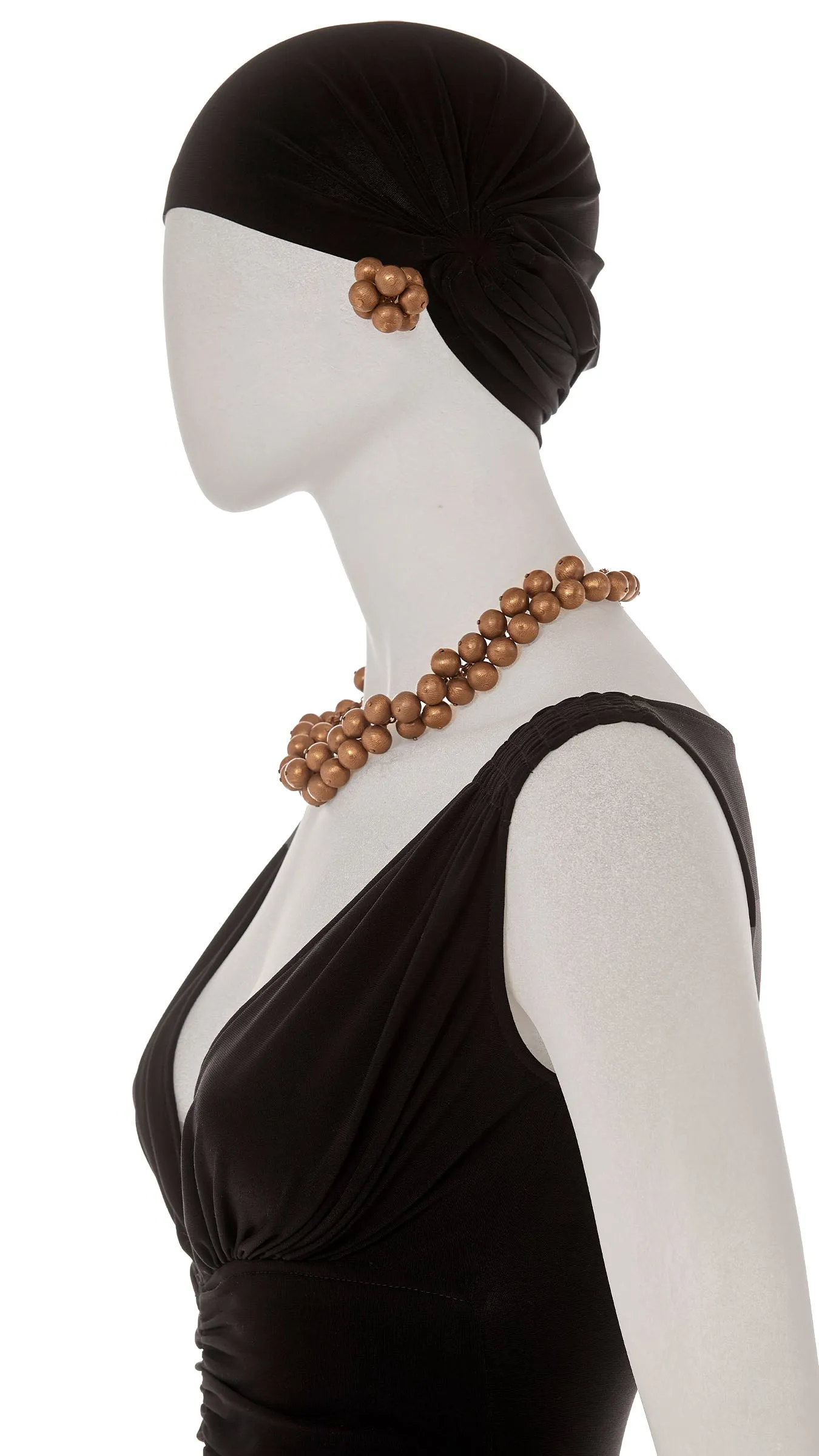 BALL EARRING AND NECKLACE SET sold by Norma Kamali product image thumbnail 2