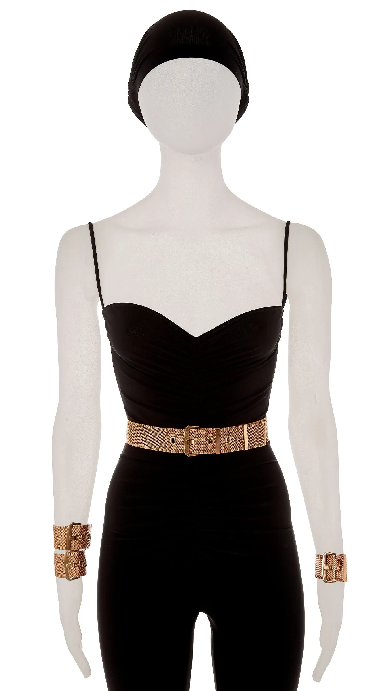 MESH BELT AND BRACELET SET sold by Norma Kamali