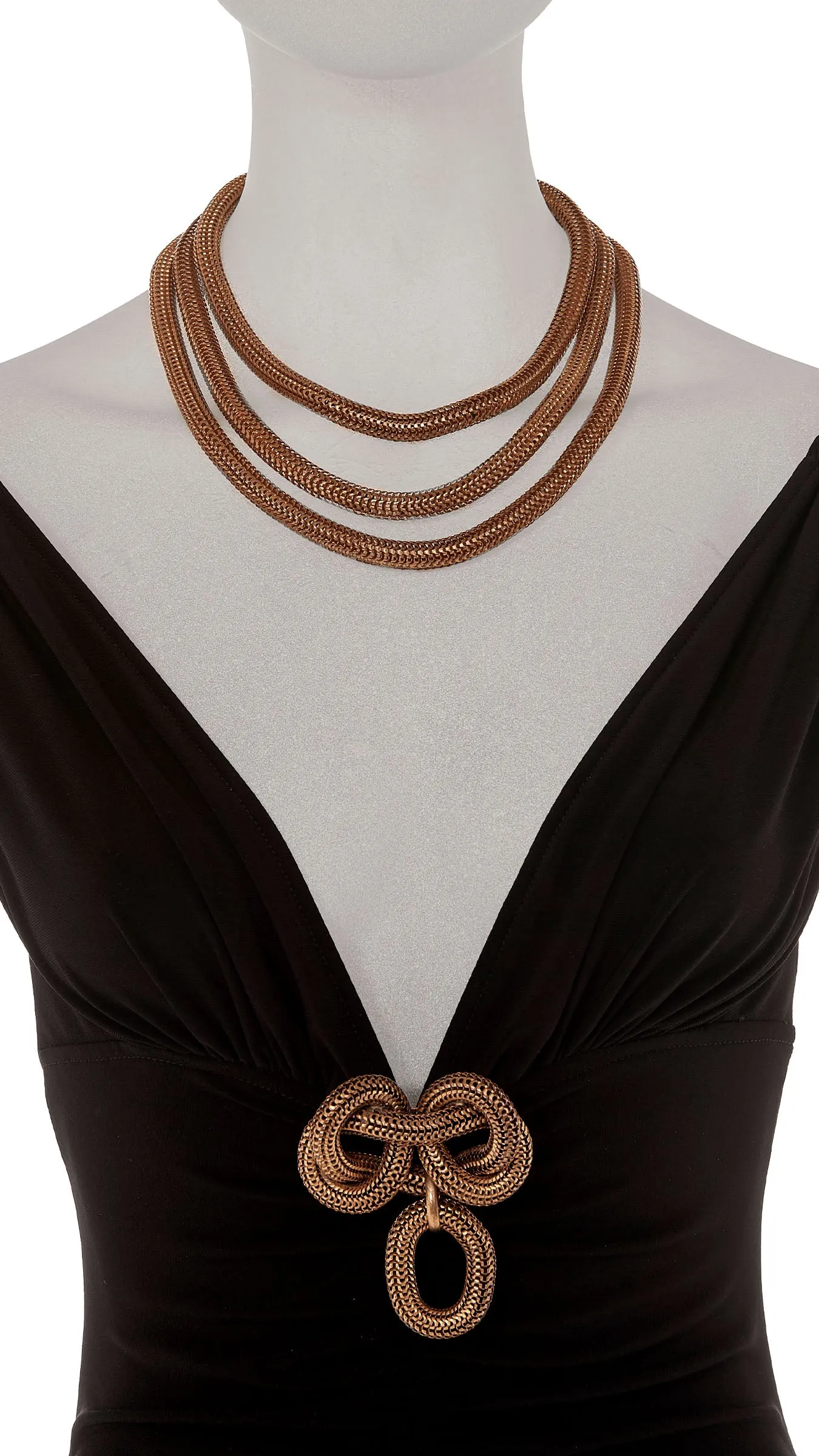 THREE LAYER NECKLACE AND BROOCH sold by Norma Kamali product image thumbnail 2
