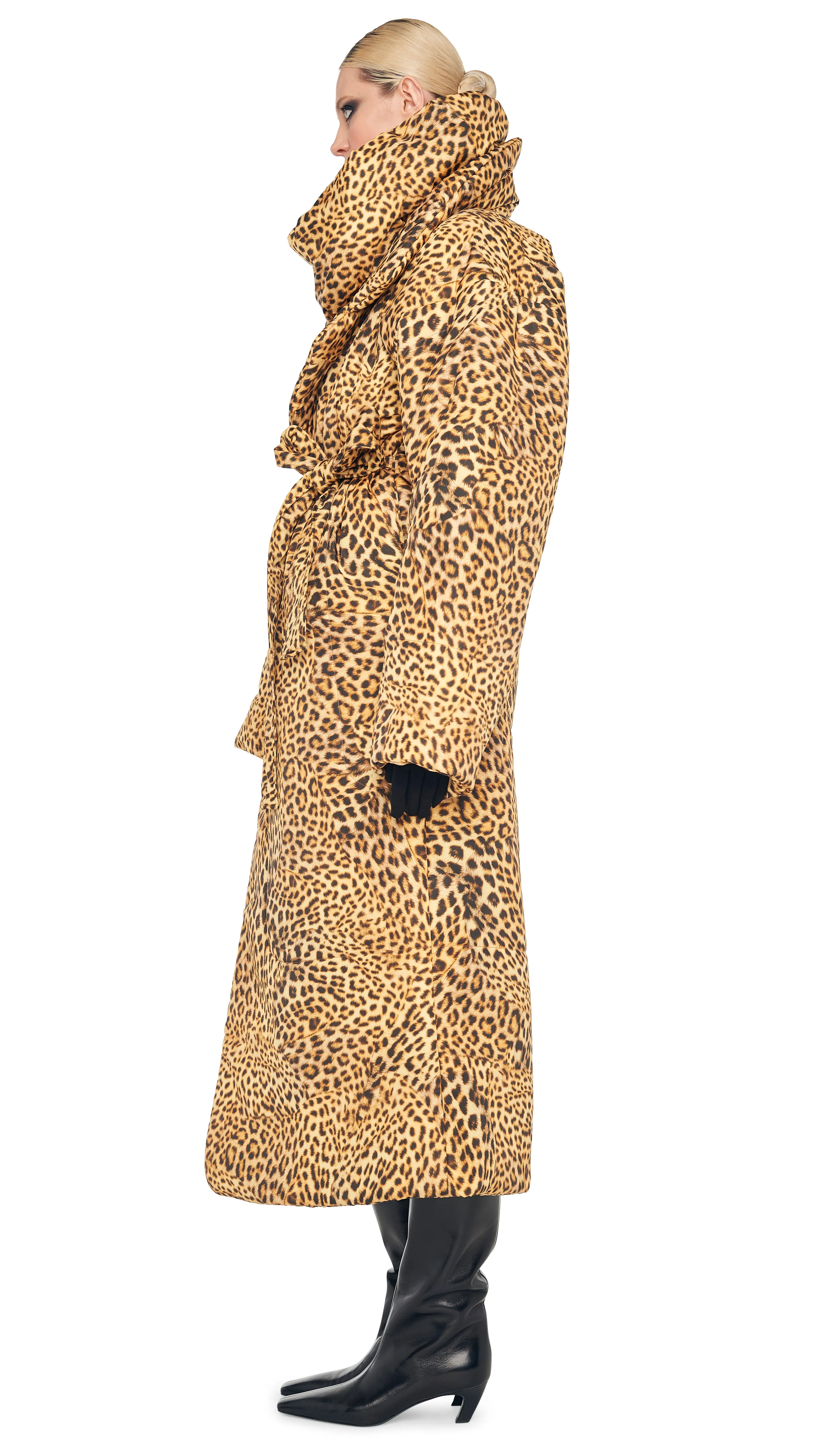 Classic Sleeping Bag Coat with Turtle Catsuit and Tube Scarf sold by Norma Kamali product image thumbnail 2