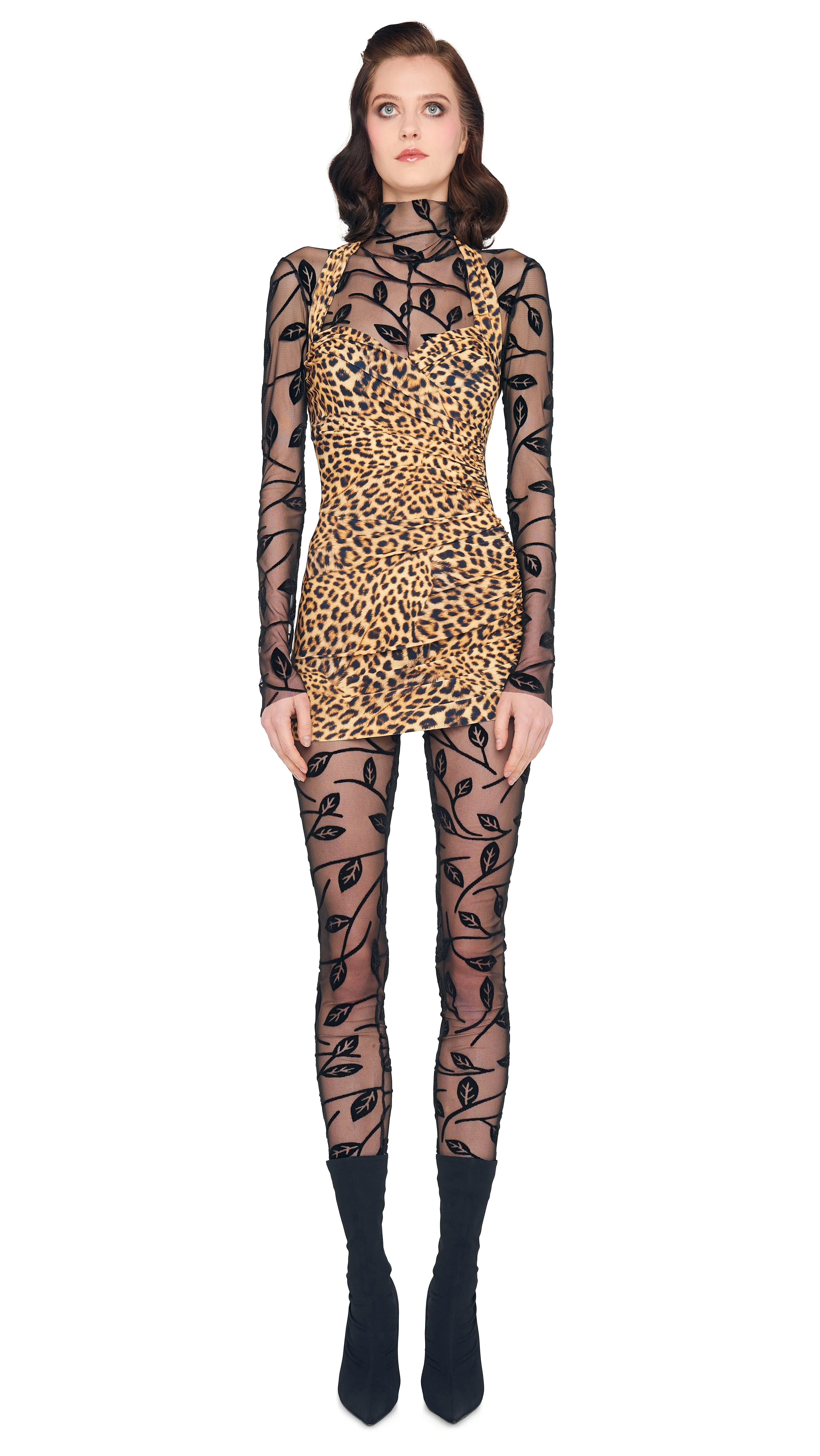 LONG SLEEVE SLIM FIT TURTLE CATSUIT sold by Norma Kamali
