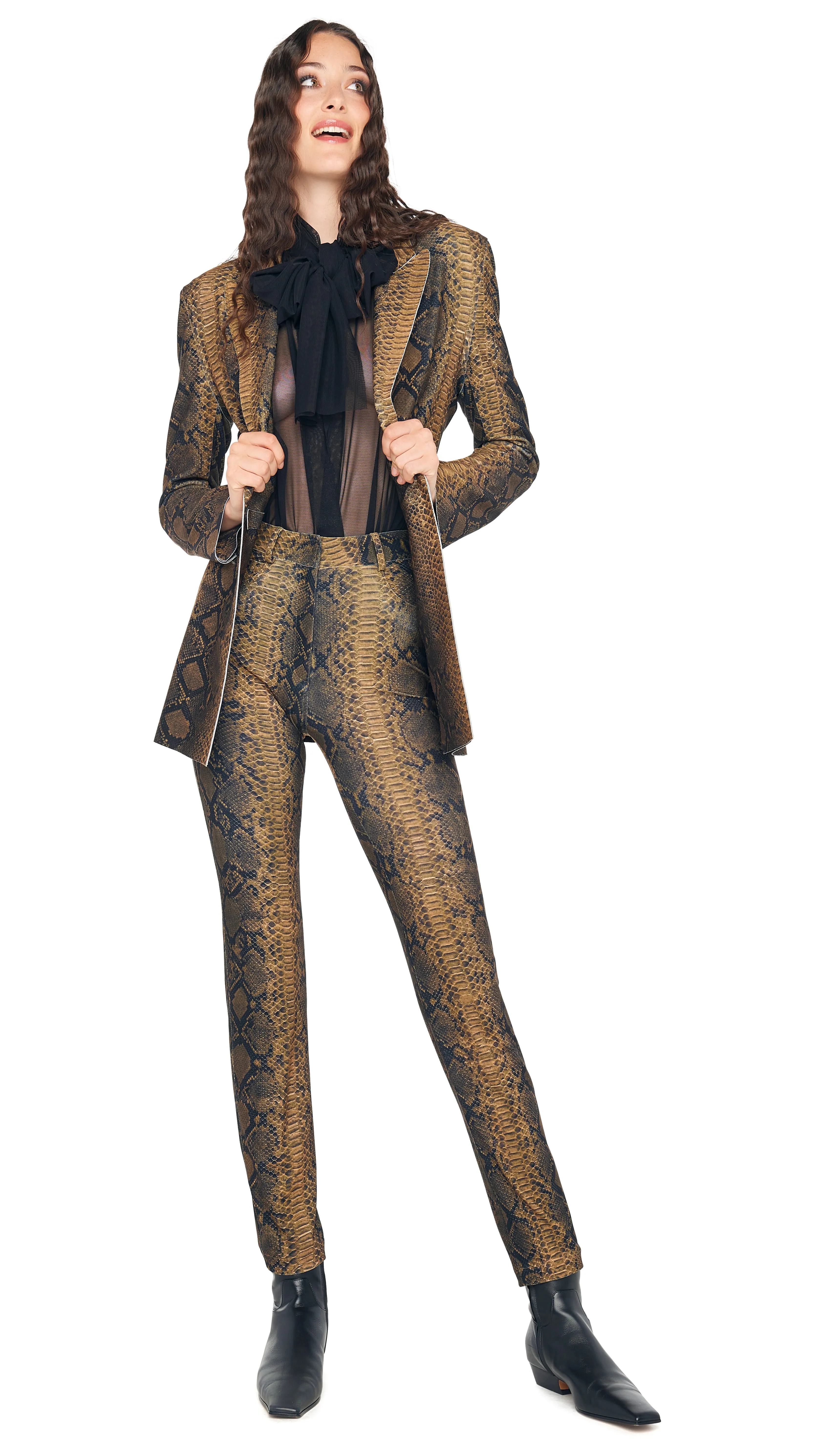 SUPER OS BF NK SHIRT BODYSUIT W/ BOW sold by Norma Kamali product image thumbnail 5