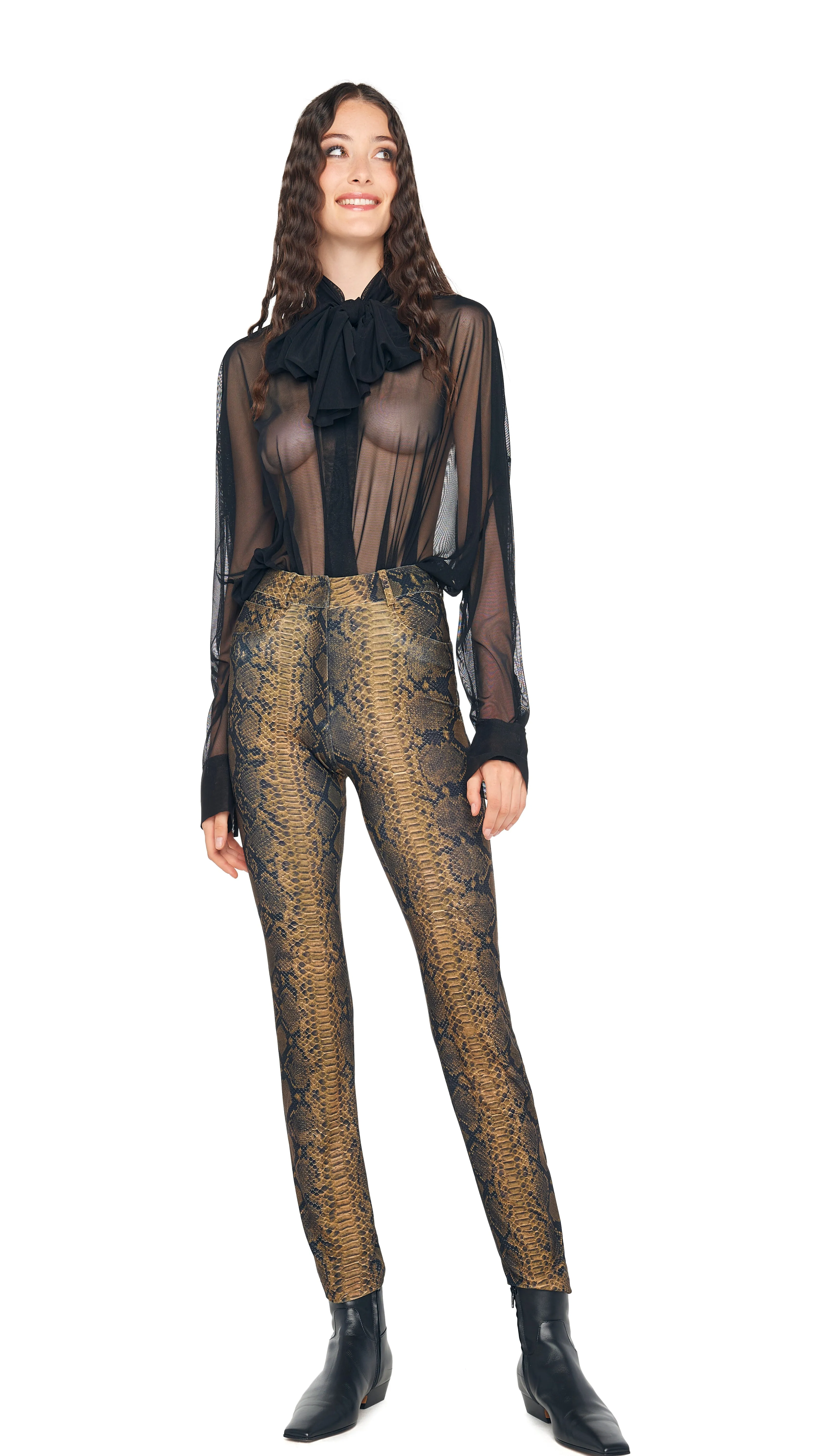 SUPER OS BF NK SHIRT BODYSUIT W/ BOW sold by Norma Kamali product image thumbnail 4