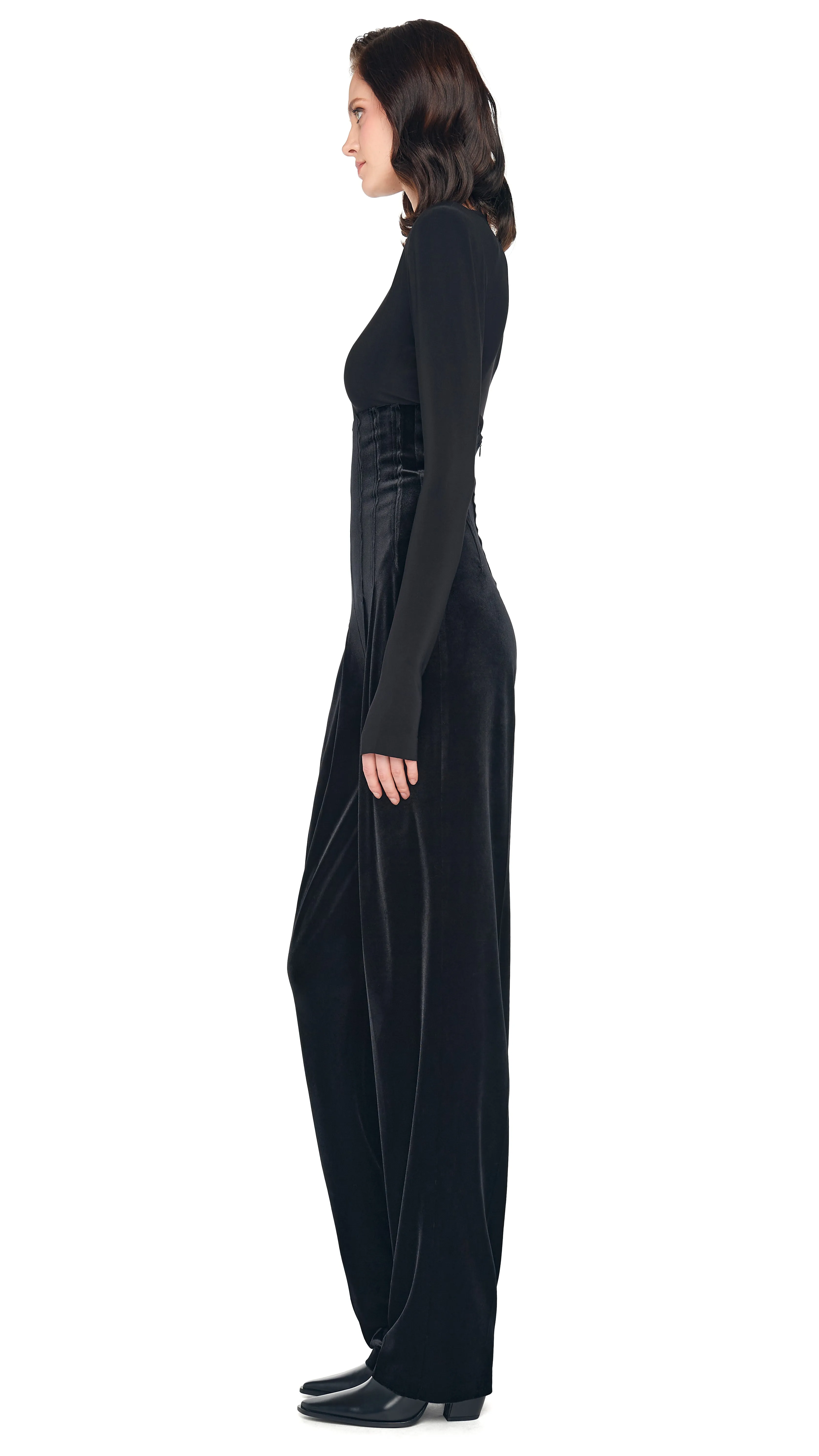 HIGH WAIST TAILORED PLEAT PANT sold by Norma Kamali product image thumbnail 2