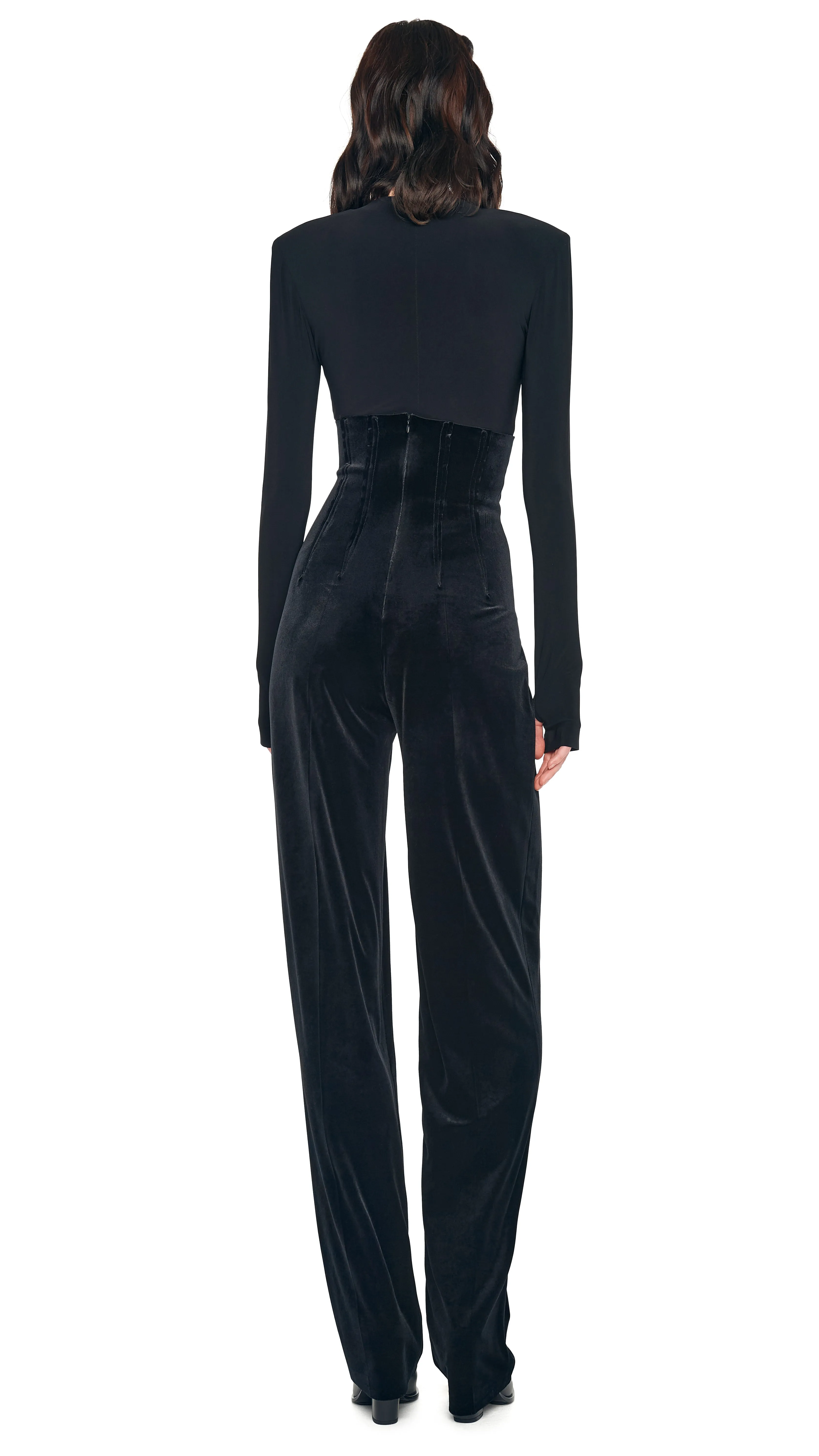 HIGH WAIST TAILORED PLEAT PANT sold by Norma Kamali product image thumbnail 3