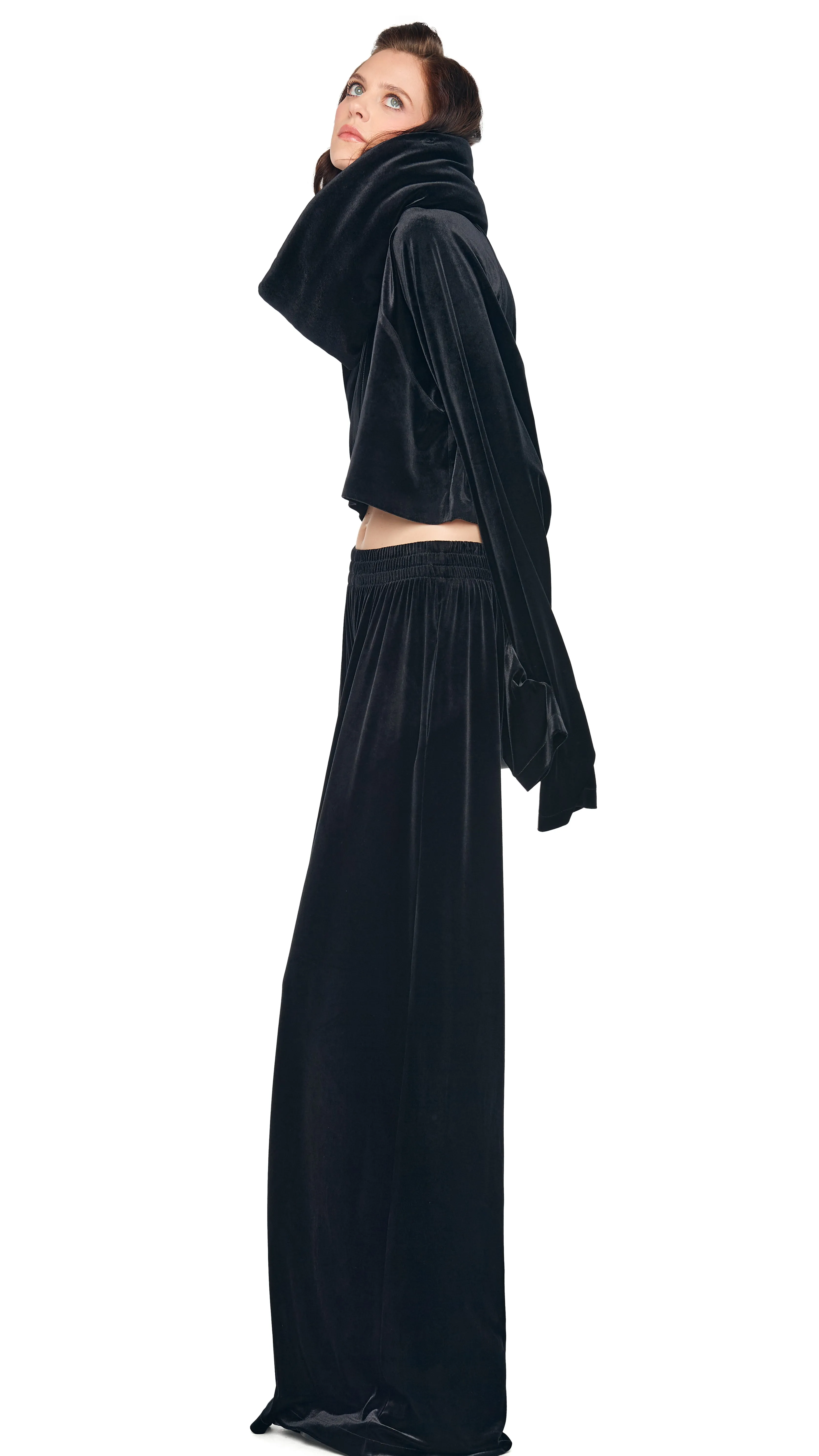 OS RAGLAN SLEEVE CROPPED TOP sold by Norma Kamali product image thumbnail 5