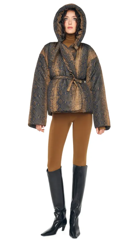HOODED SLEEPING BAG JACKET sold by Norma Kamali