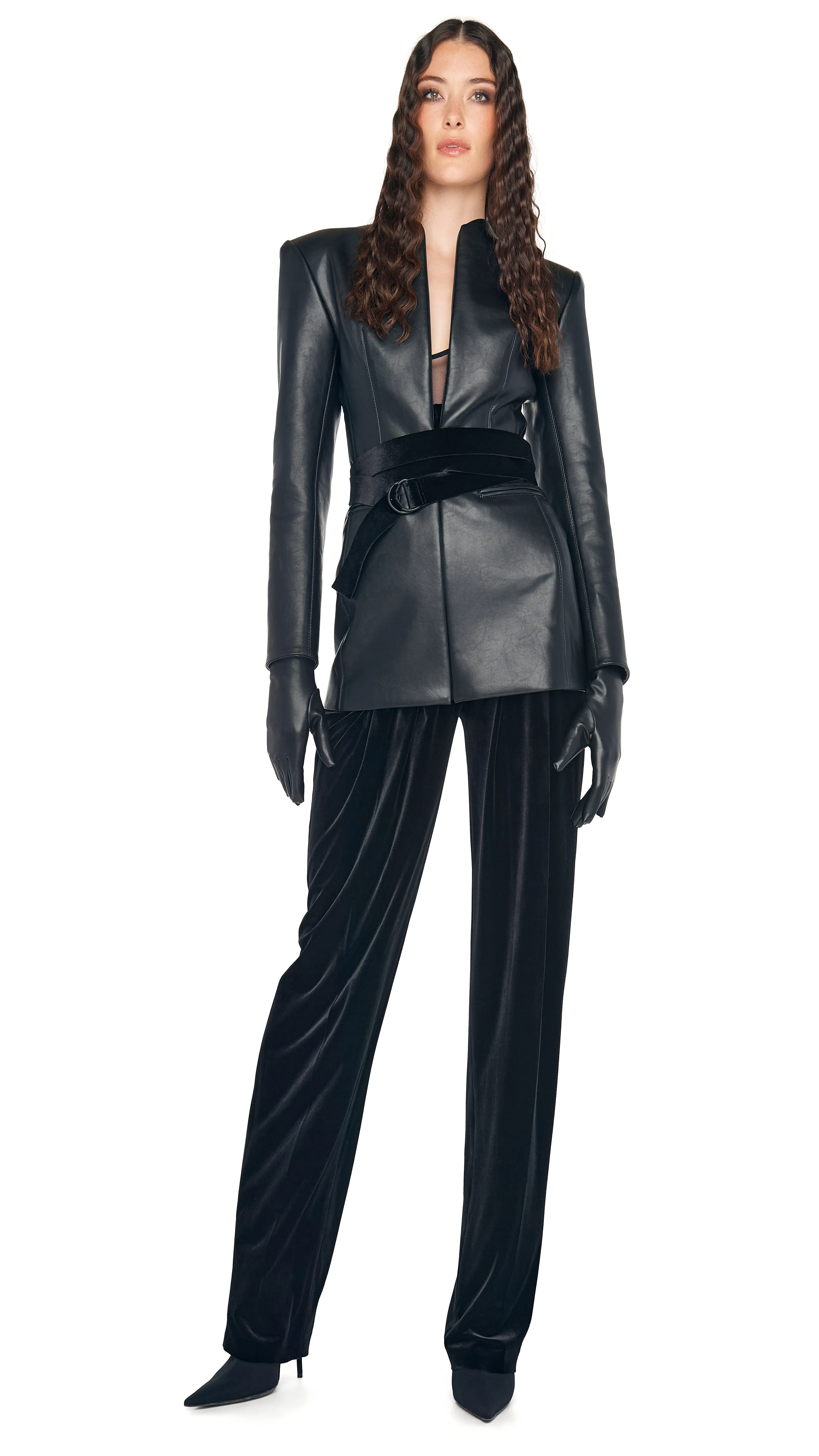 LS V NECK ZIP FRONT JACKET sold by Norma Kamali