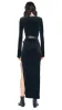LONG SLEEVE DEEP SCOOP NECK SIDE SLIT GOWN sold by Norma Kamali