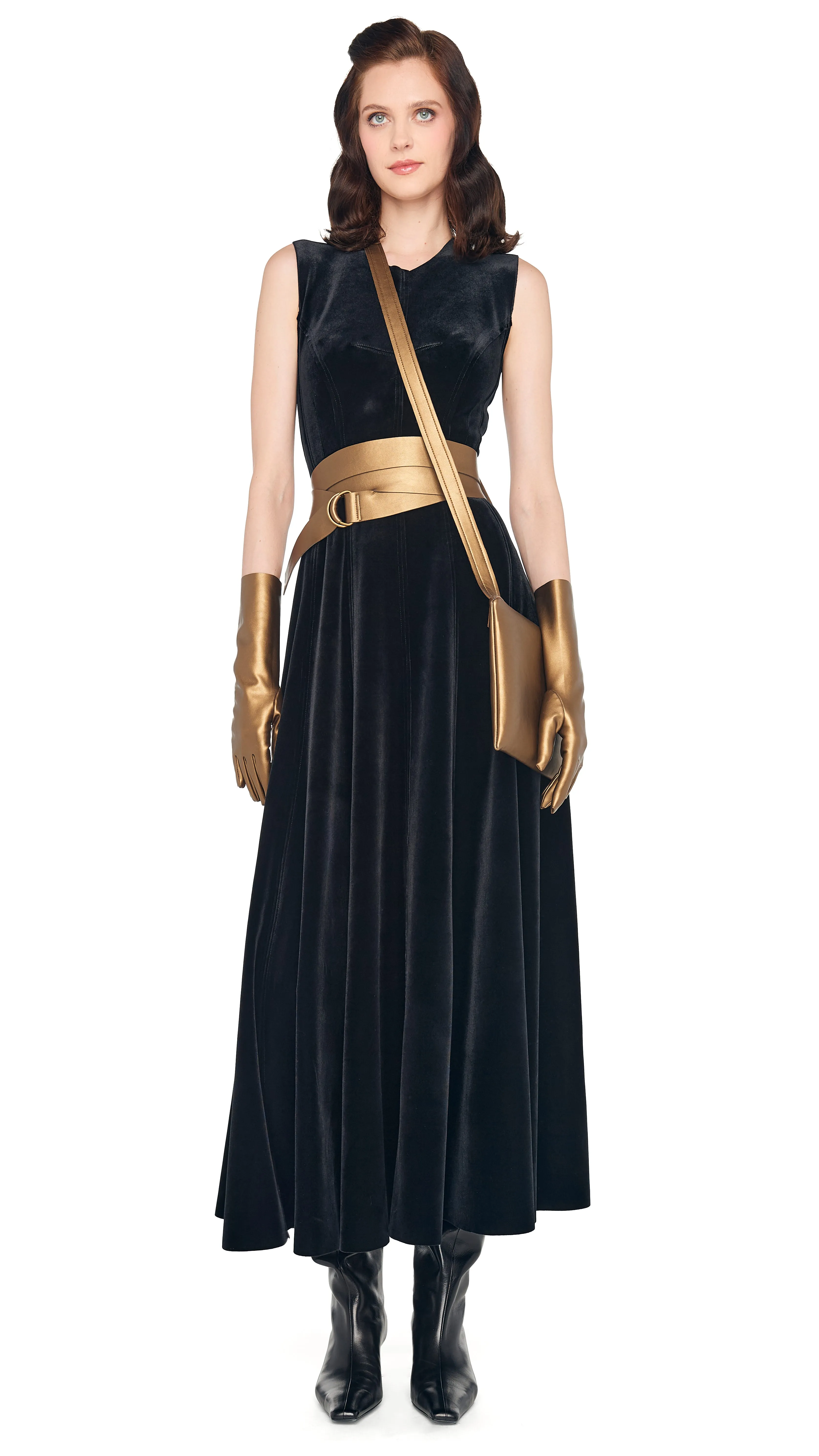 SLEEVELESS LONG GRACE DRESS sold by Norma Kamali