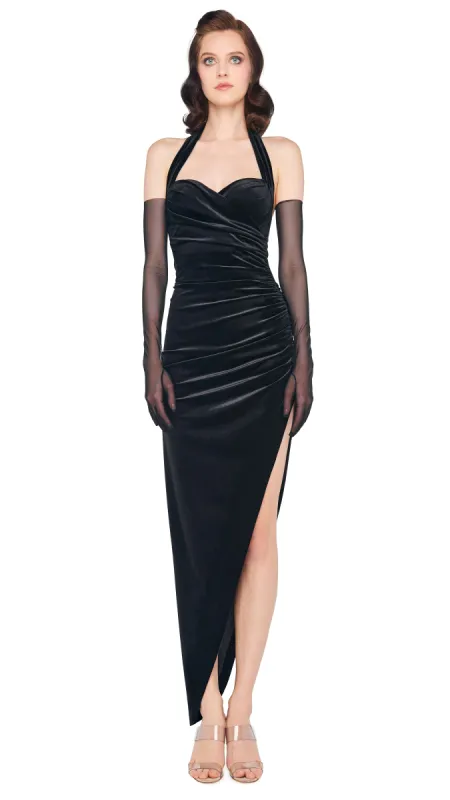 CAYLA SIDE DRAPE GOWN made by Sweats