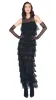 SLEEVELESS TIERED RUFFLE GOWN sold by Norma Kamali