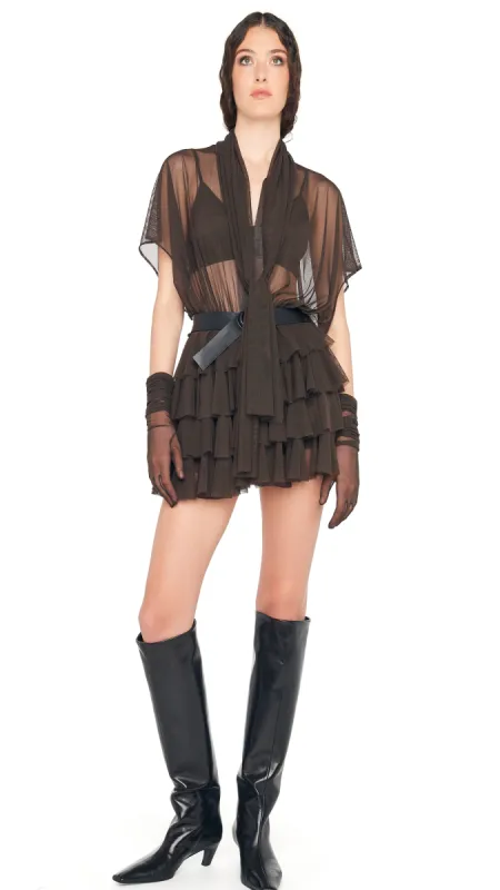 LAUREN MINI DRESS W/BOW sold by Norma Kamali