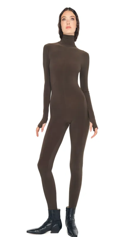 LONG SLEEVE SLIM FIT TURTLE CATSUIT sold by Norma Kamali