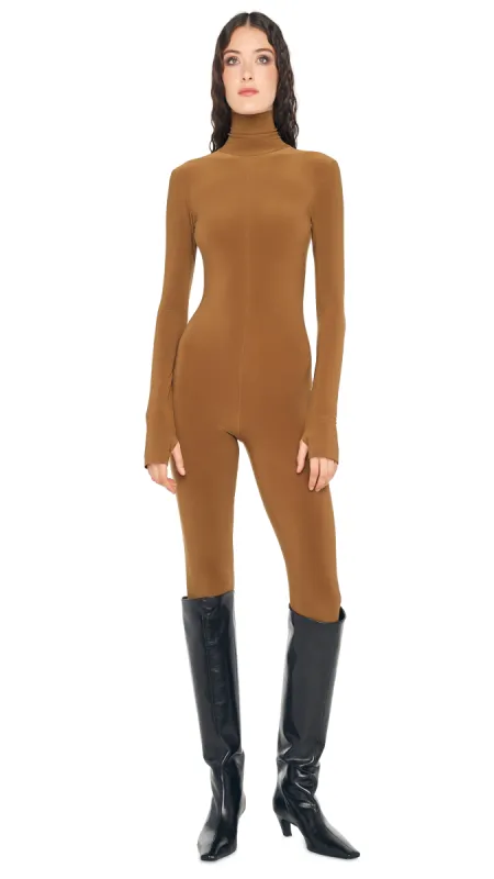 LONG SLEEVE SLIM FIT TURTLE CATSUIT sold by Norma Kamali